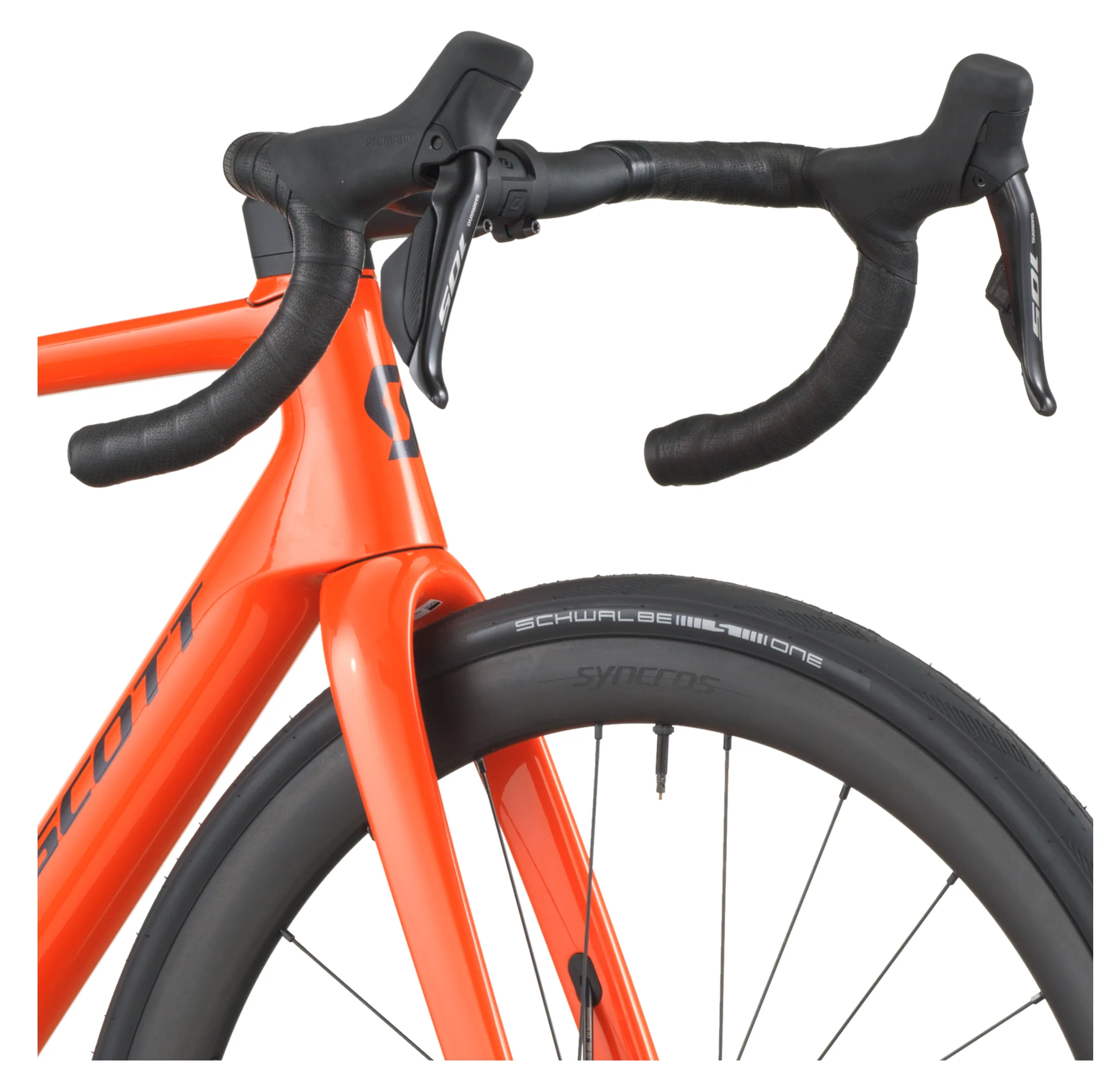 Scott Addict RC 30 Road Bike Flame Orange - Image 4