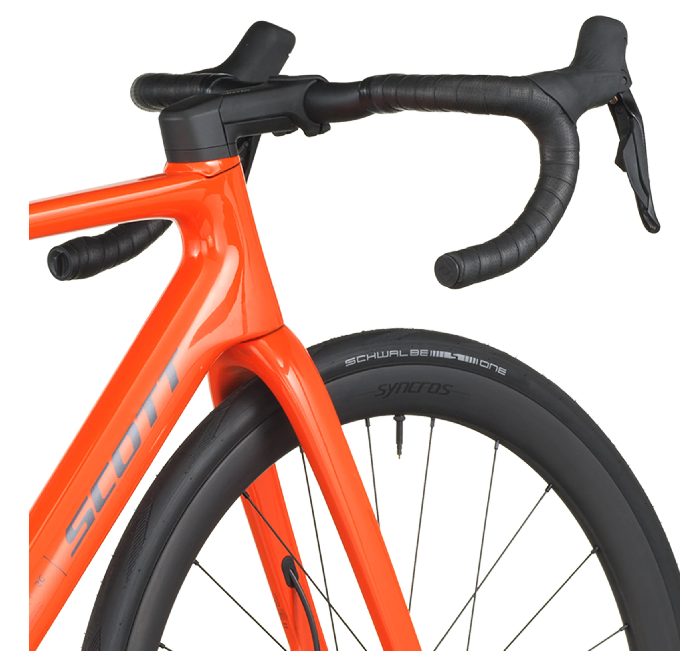 Scott Addict RC 30 Road Bike Flame Orange - Image 6