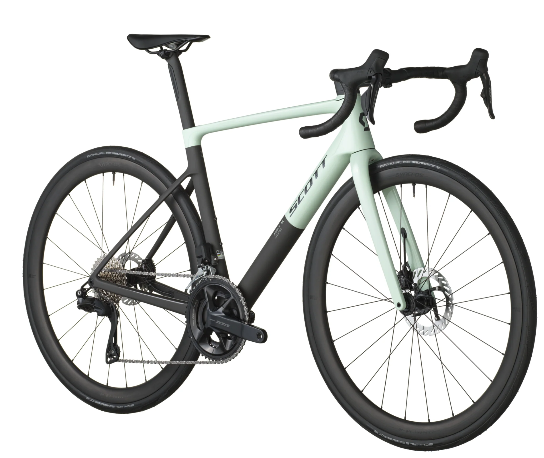 Scott Addict RC 30 Road Bike Frozen Green Carbon Black - Image 2