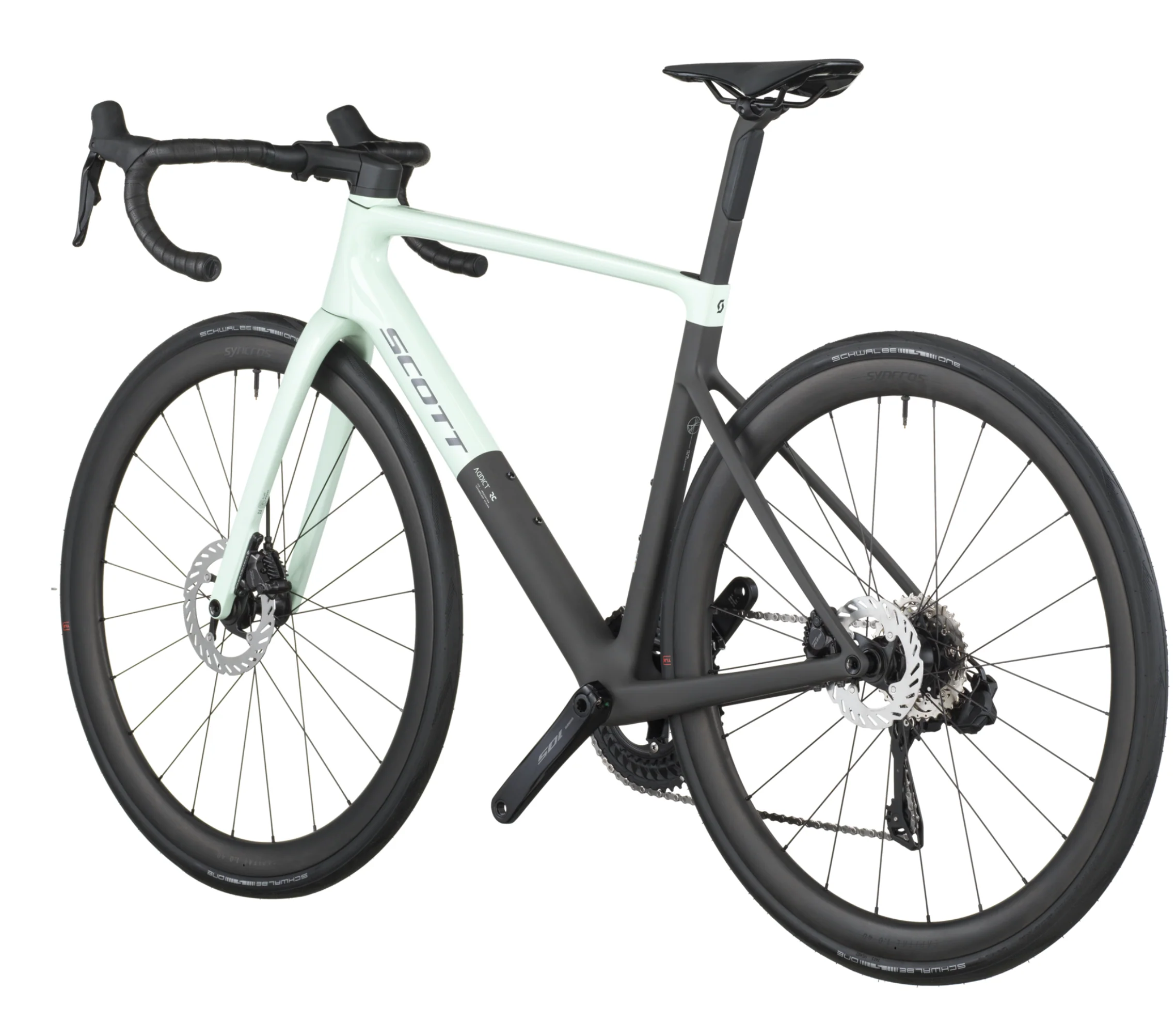 Scott Addict RC 30 Road Bike Frozen Green Carbon Black - Image 3