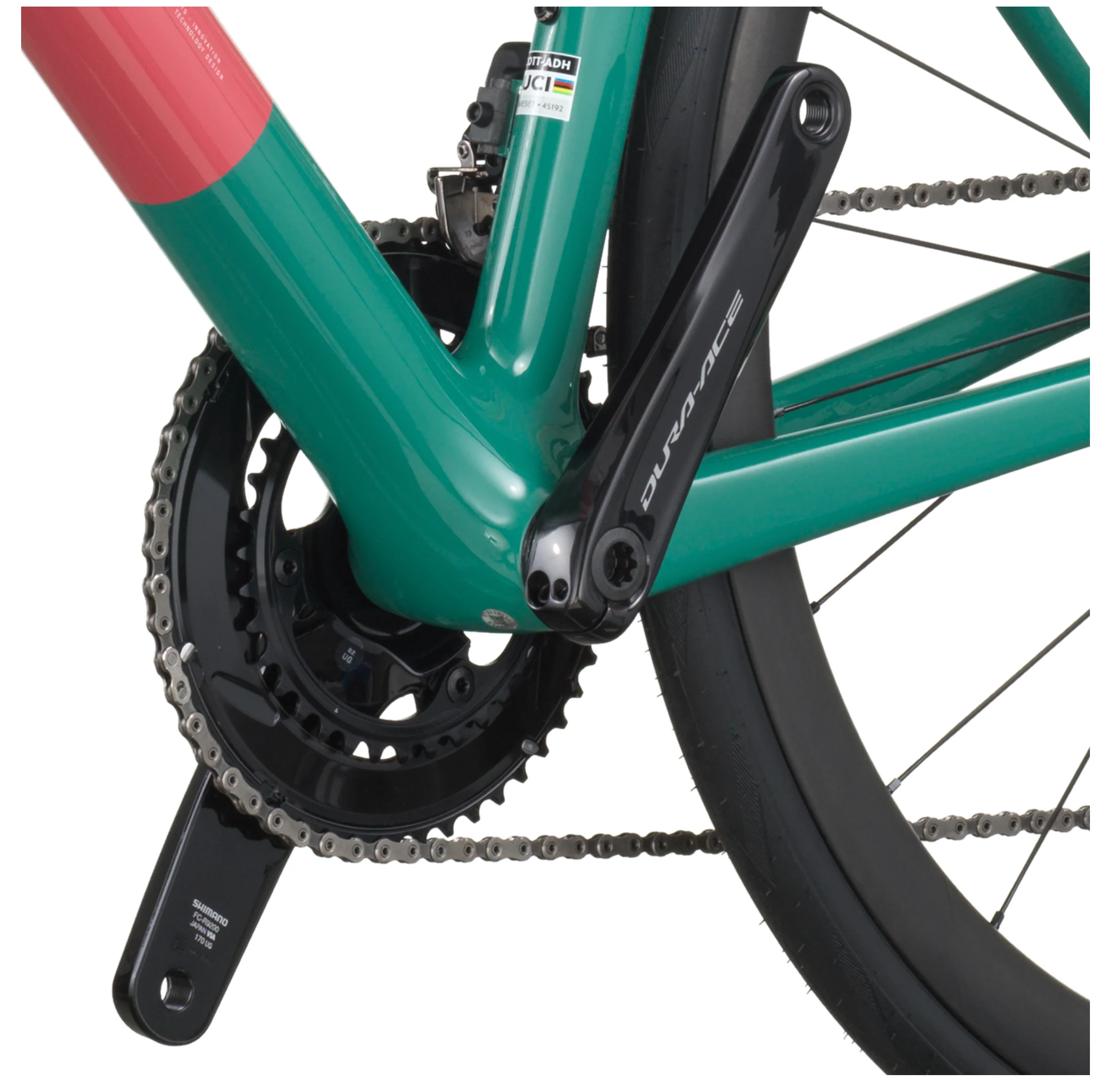Scott Addict RC Pro Road Bike Beluga Grey Seashore Green - Image 6