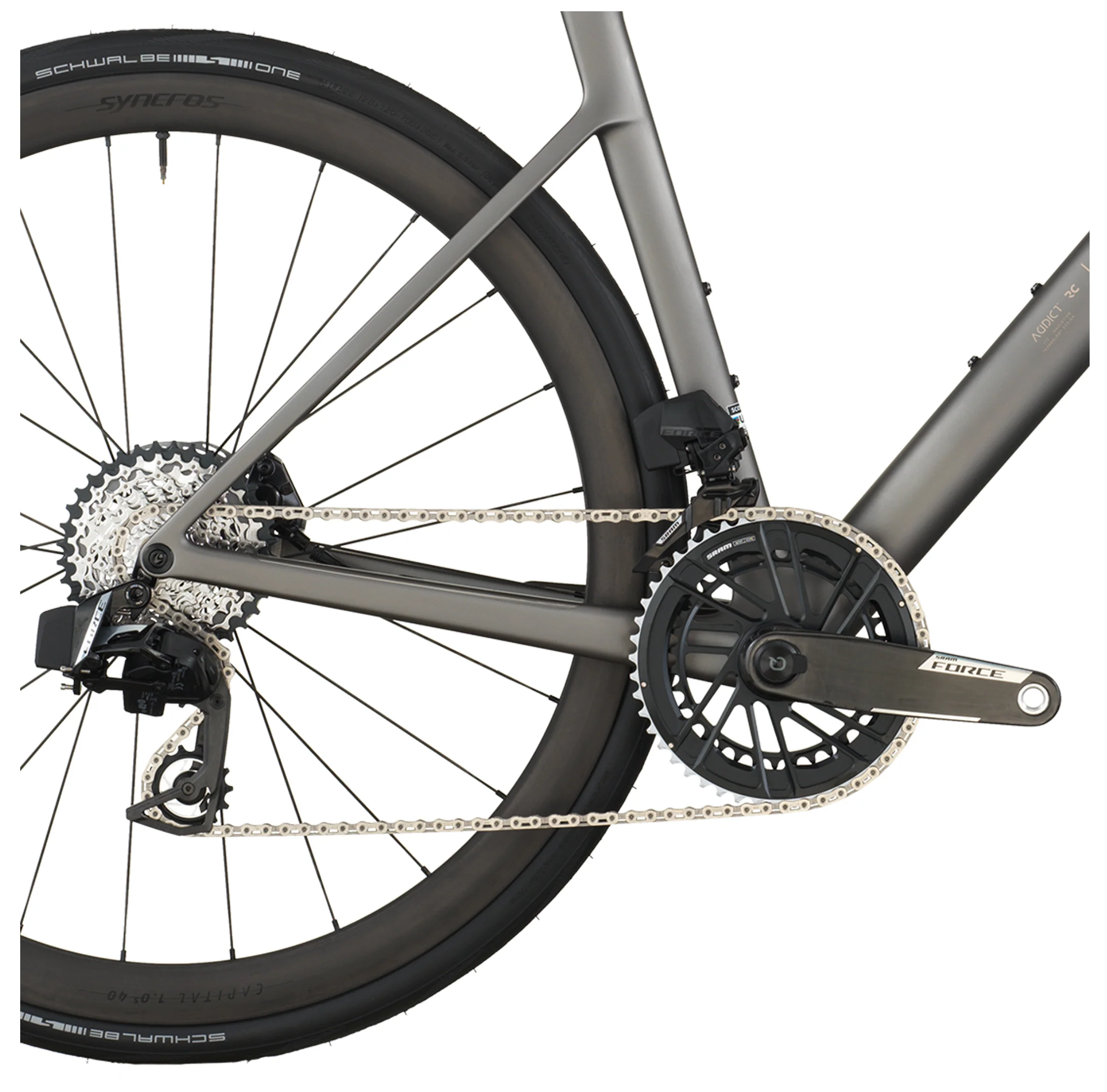 Scott Addict RC Team Road Bike Tungsten Grey - Image 4