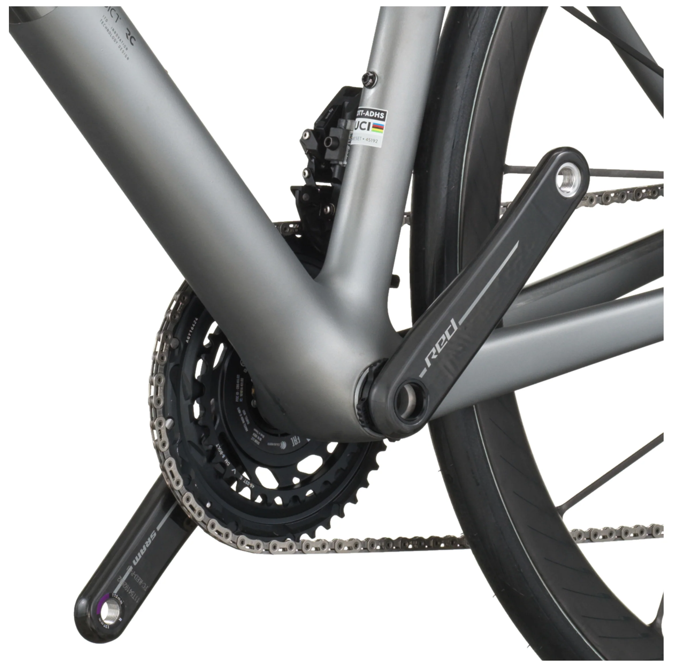 Scott Addict RC Ultimate Road Bike In Chrome Silver - Image 6