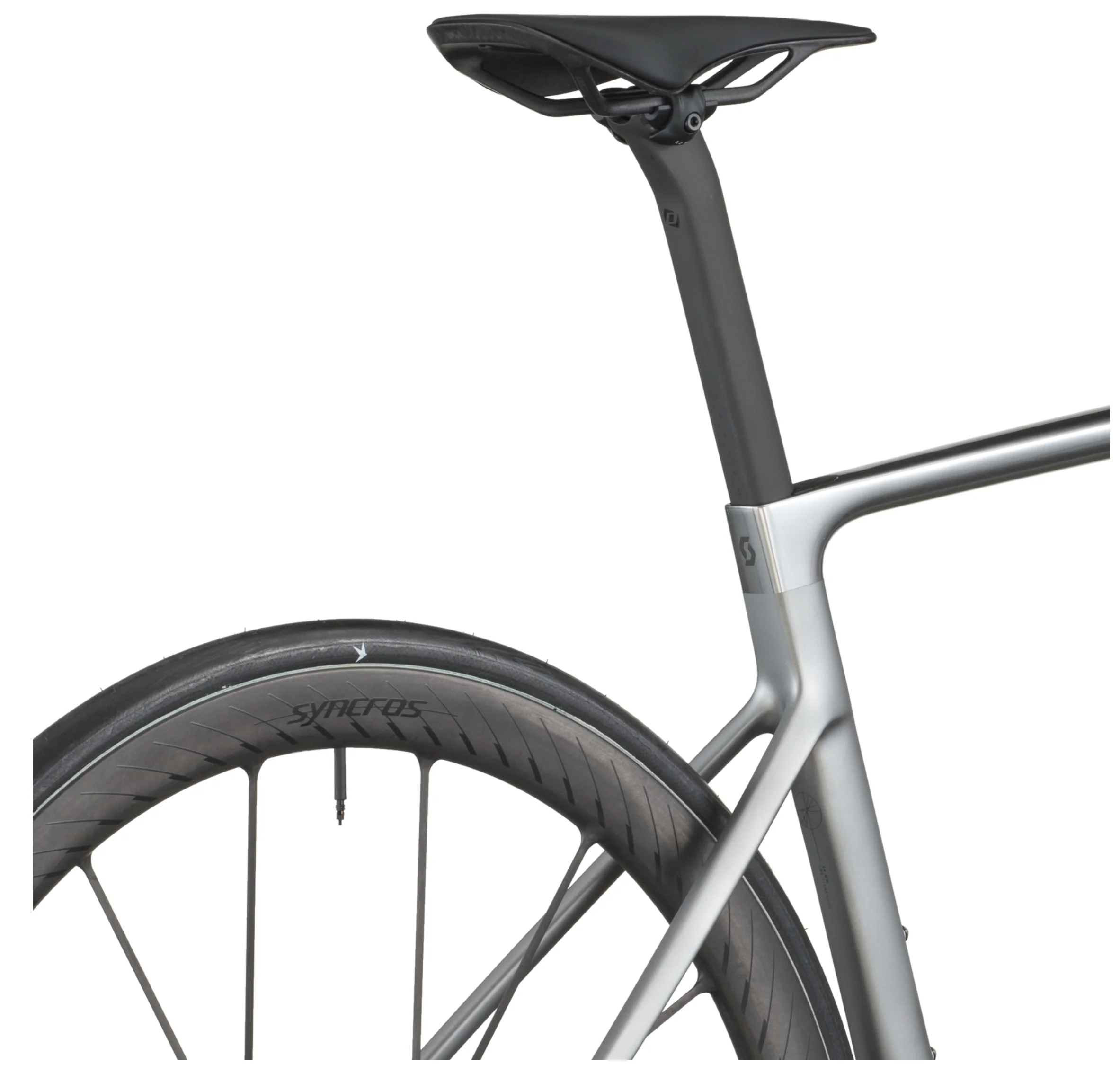 Scott Addict RC Ultimate Road Bike In Chrome Silver - Image 8