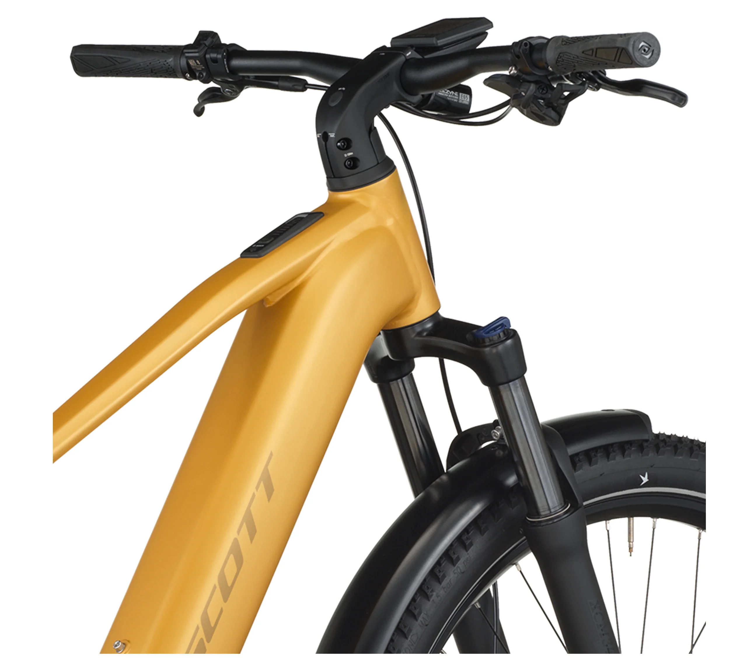 Scott Axis 20 Electric Hybrid Bike - Colorado Gold - Image 4