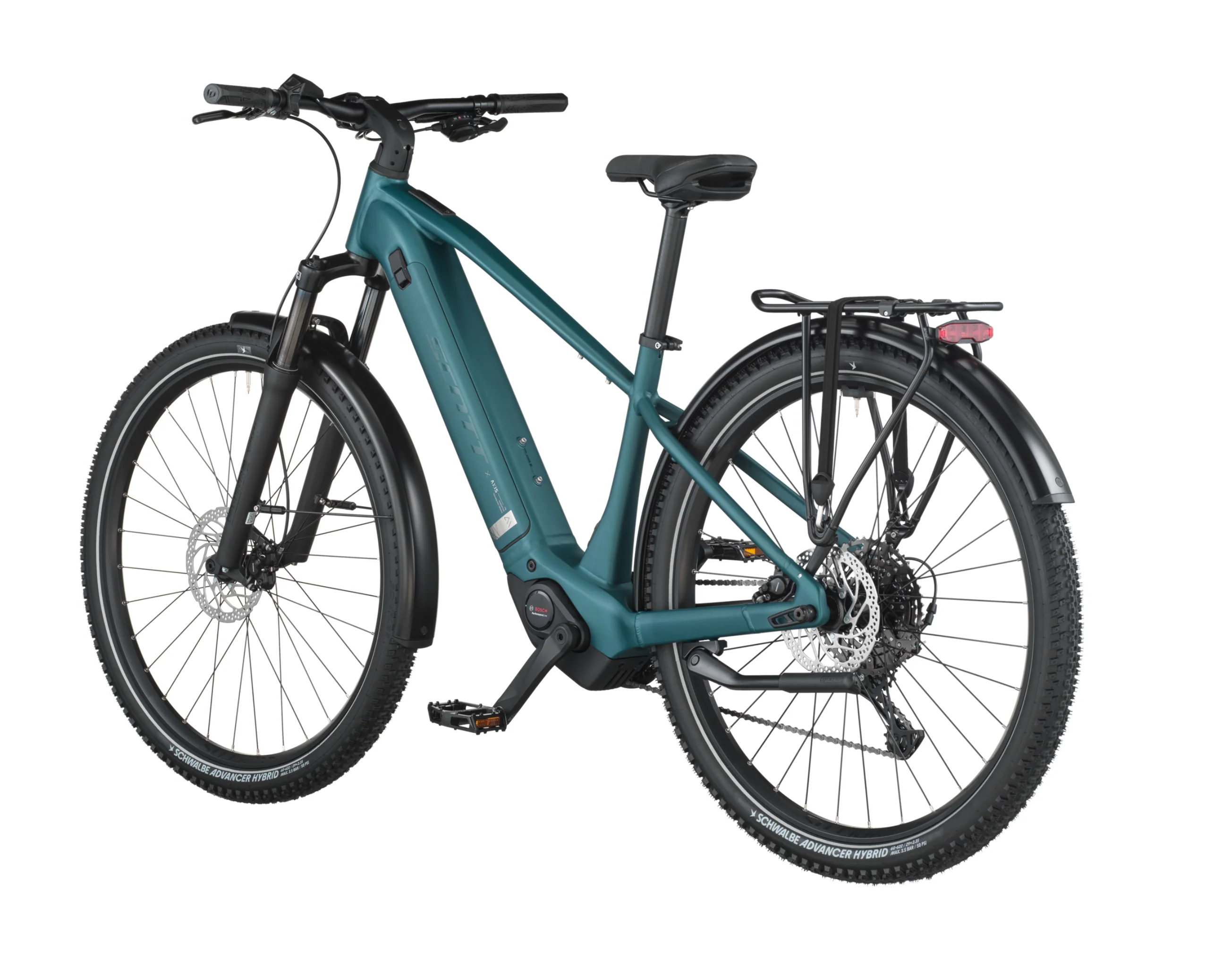 Scott Axis 30 Electric Hybrid Bike - Cypress Green - Image 3