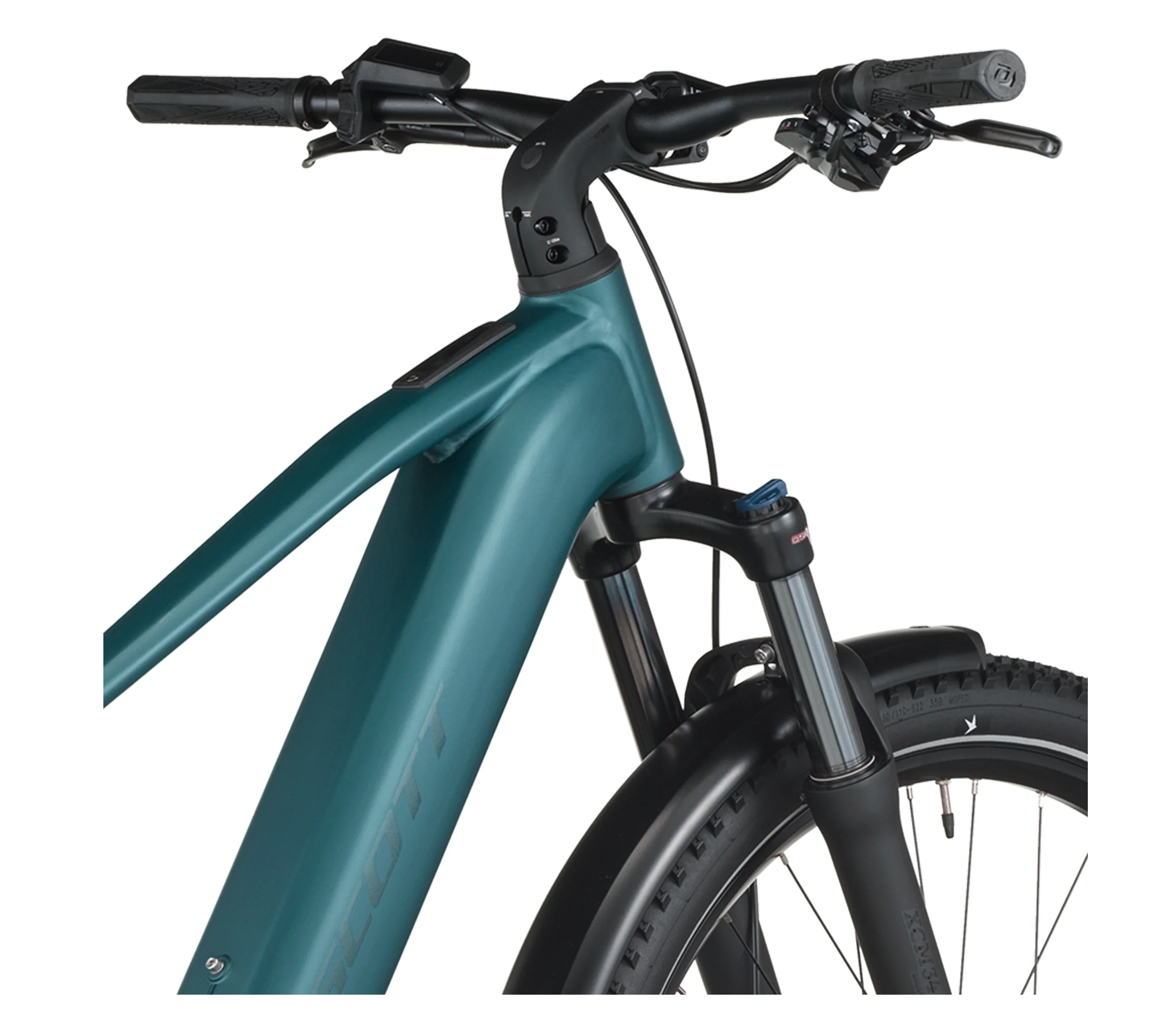 Scott Axis 30 Electric Hybrid Bike - Cypress Green - Image 4