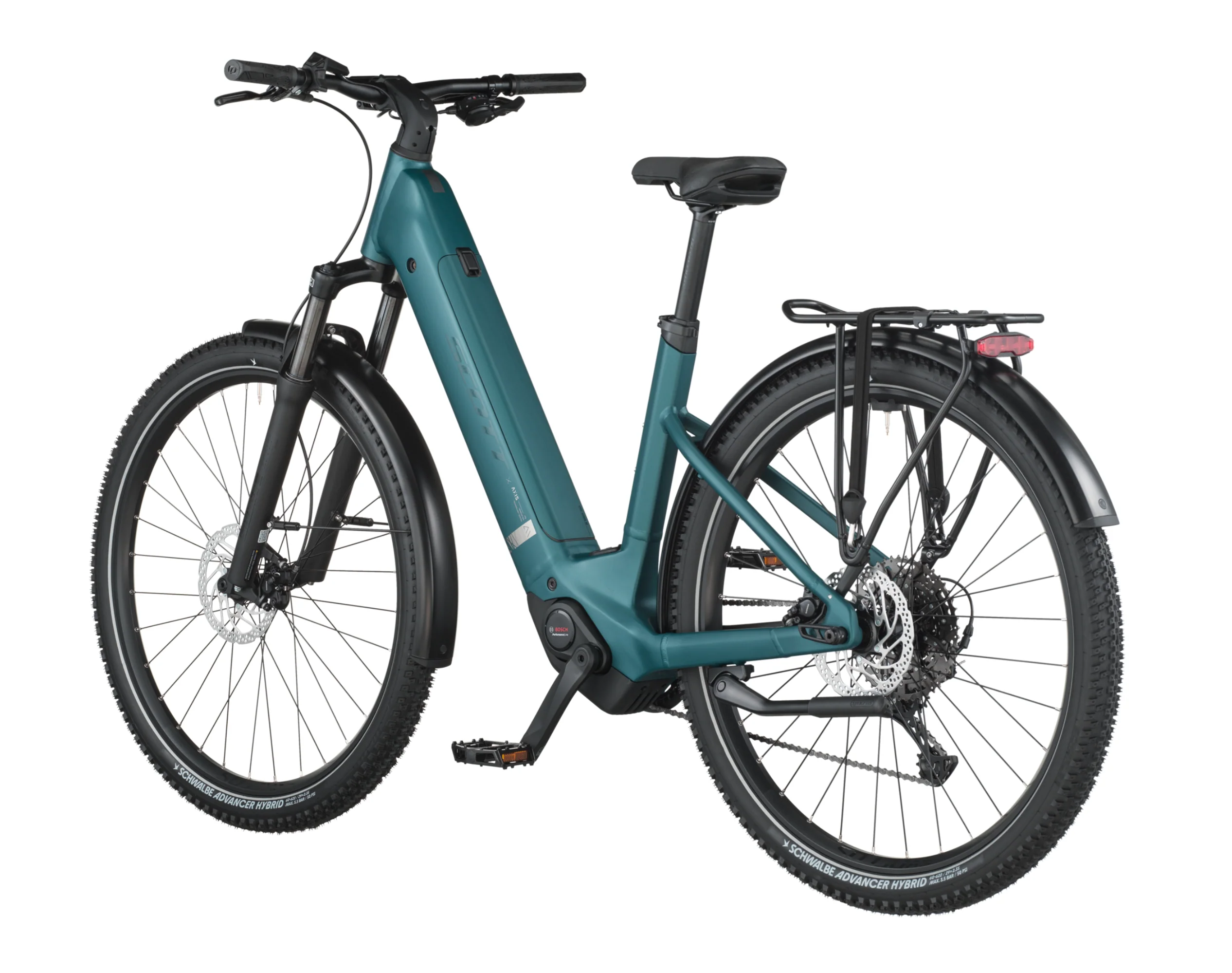 Scott Axis 30 Wave Electric Hybrid Bike - Cypress Green - Image 3