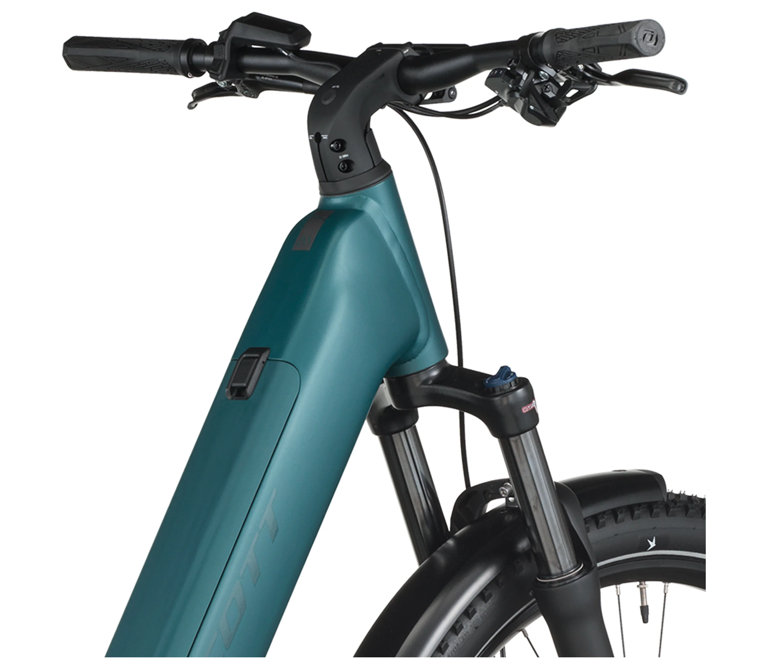 Scott Axis 30 Wave Electric Hybrid Bike - Cypress Green - Image 4