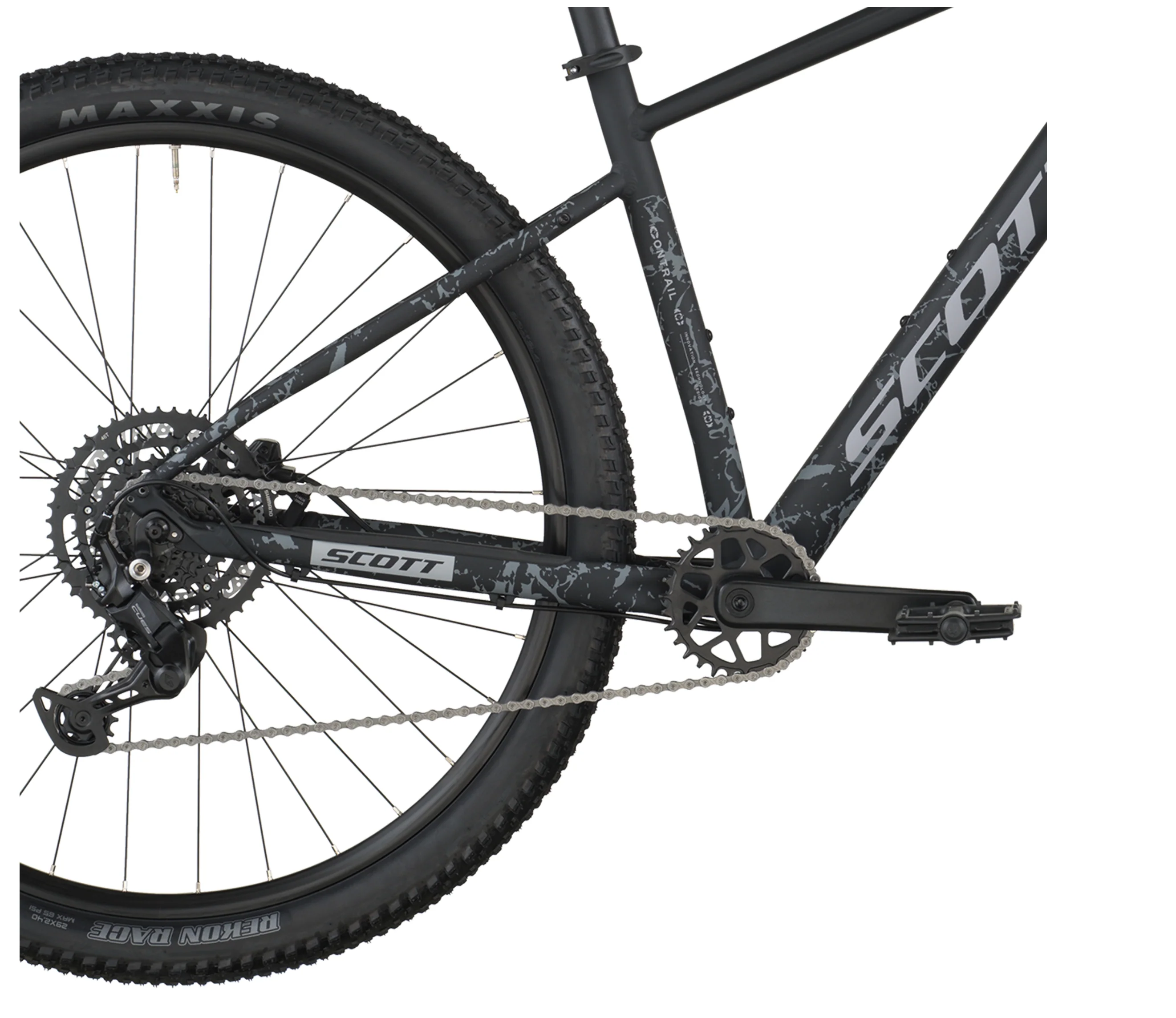 Scott Contrail 30 Hardtail Mountain Bike In Black - Image 4