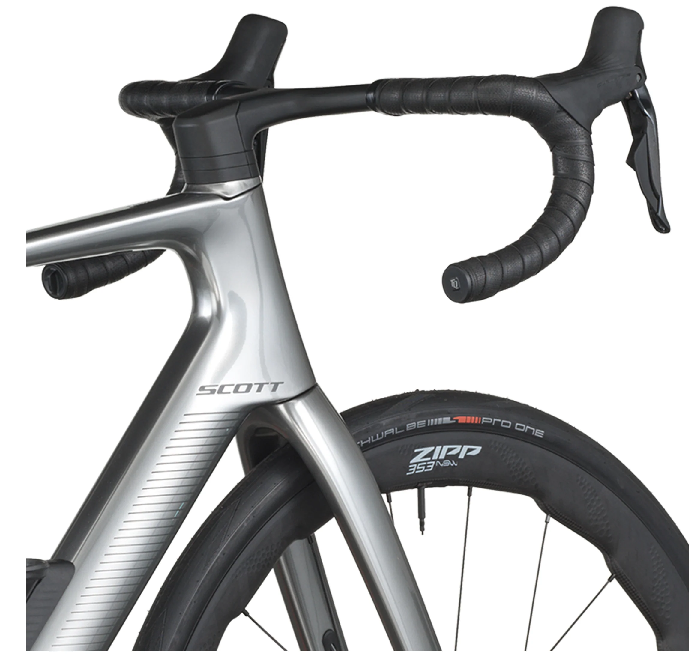 Scott Fastlane Premium Electric Road Bike - Chrome Silver - Image 7