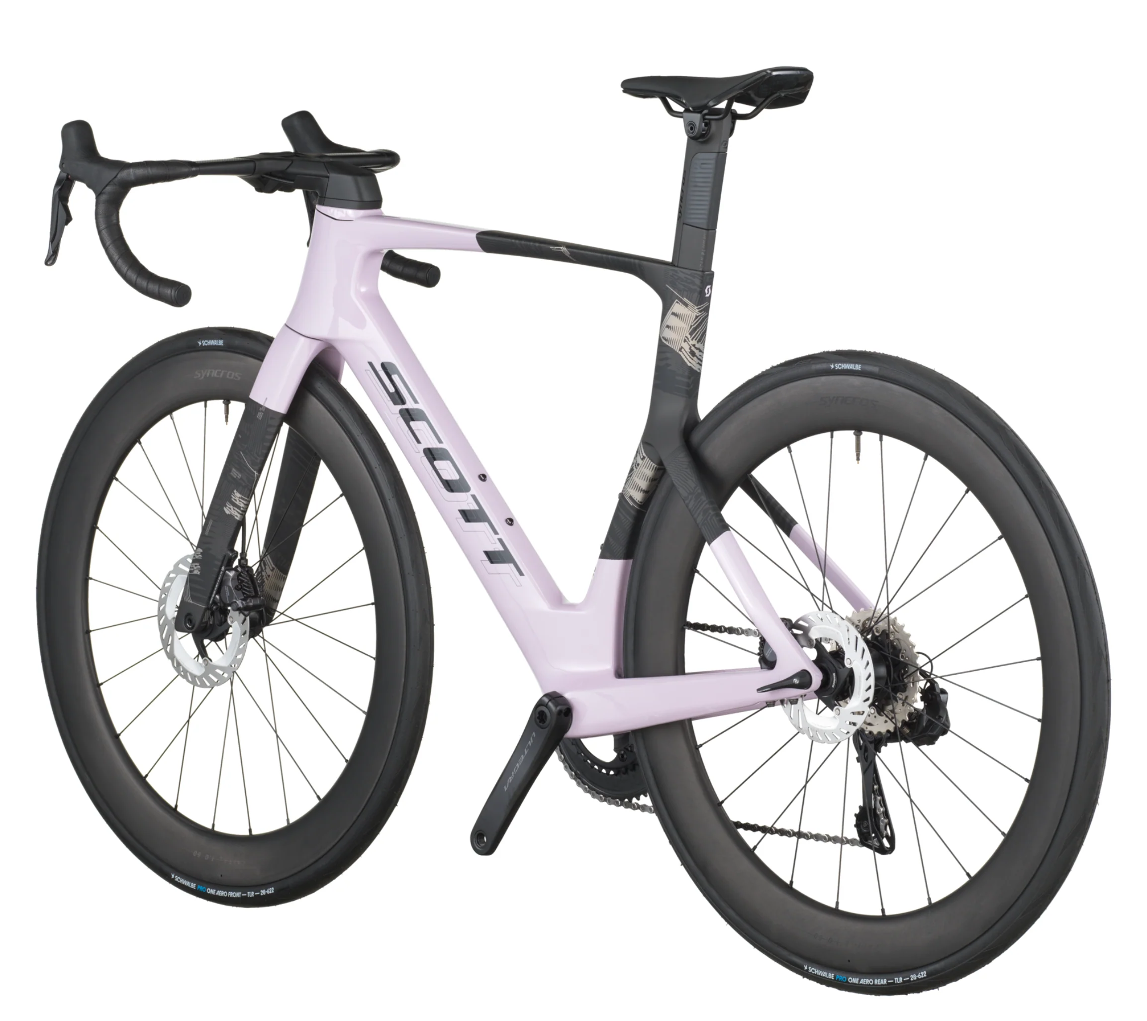Scott Foil RC 10 Road Bike In Violet Pink Carbon Black - Image 3