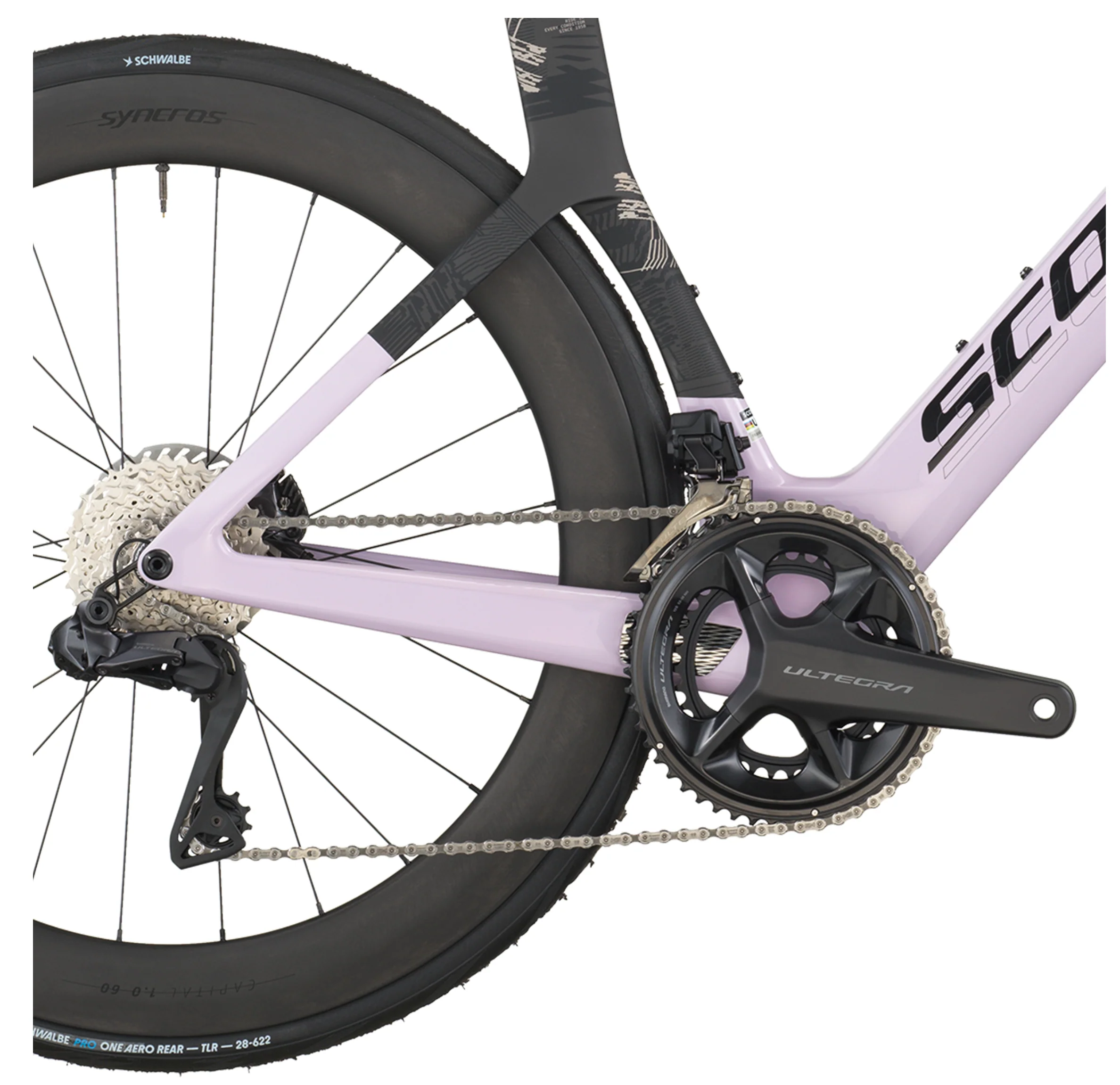 Scott Foil RC 10 Road Bike In Violet Pink Carbon Black - Image 4