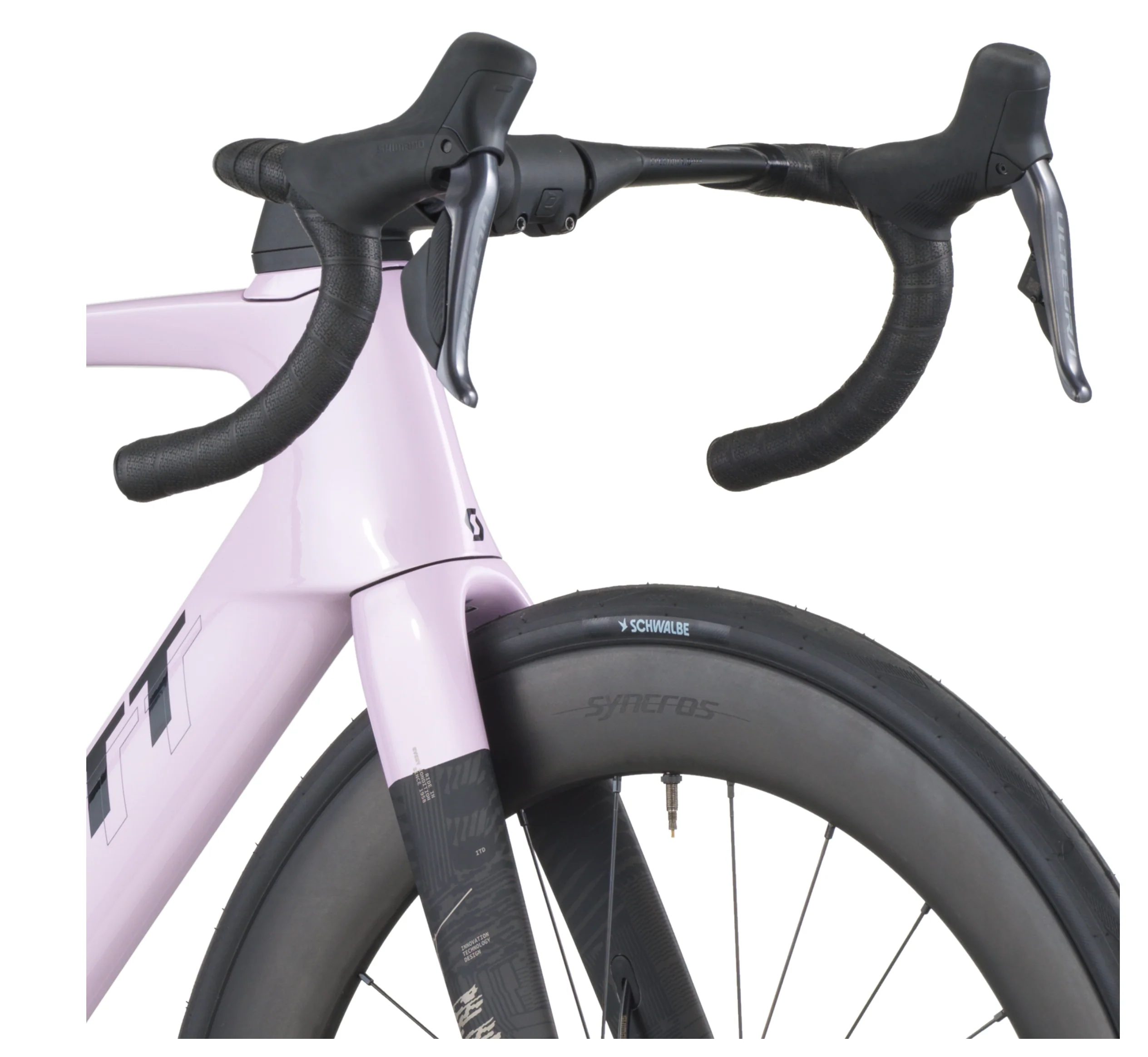 Scott Foil RC 10 Road Bike In Violet Pink Carbon Black - Image 5