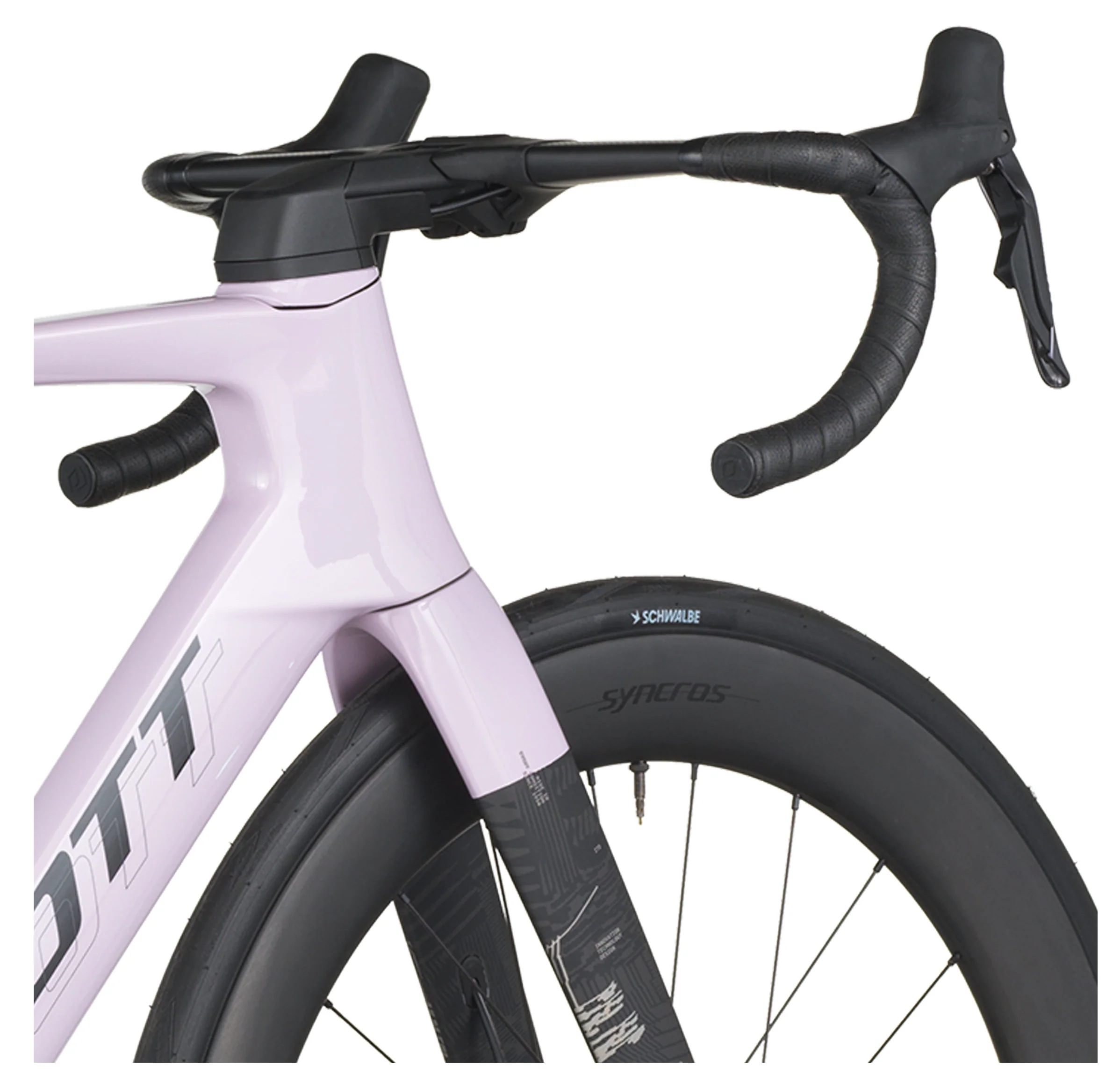 Scott Foil RC 10 Road Bike In Violet Pink Carbon Black - Image 7