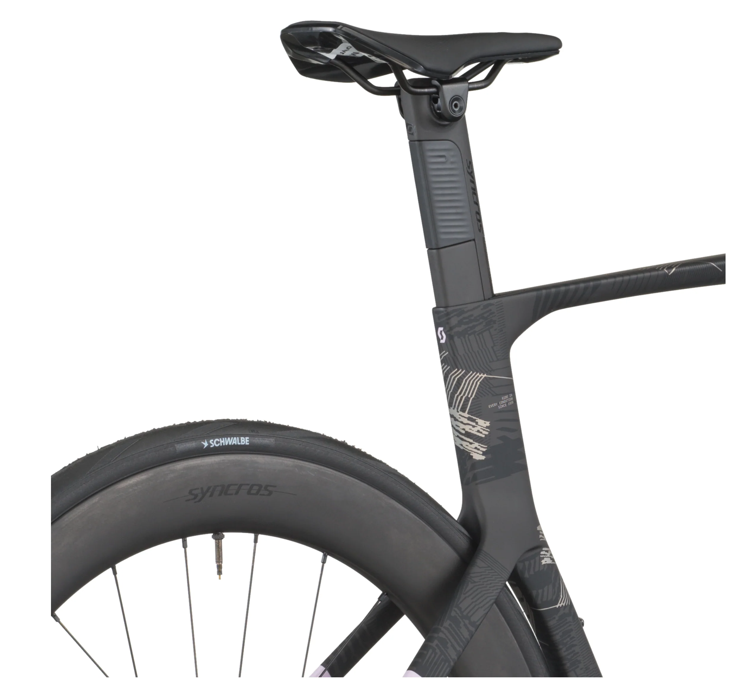 Scott Foil RC 10 Road Bike In Violet Pink Carbon Black - Image 8