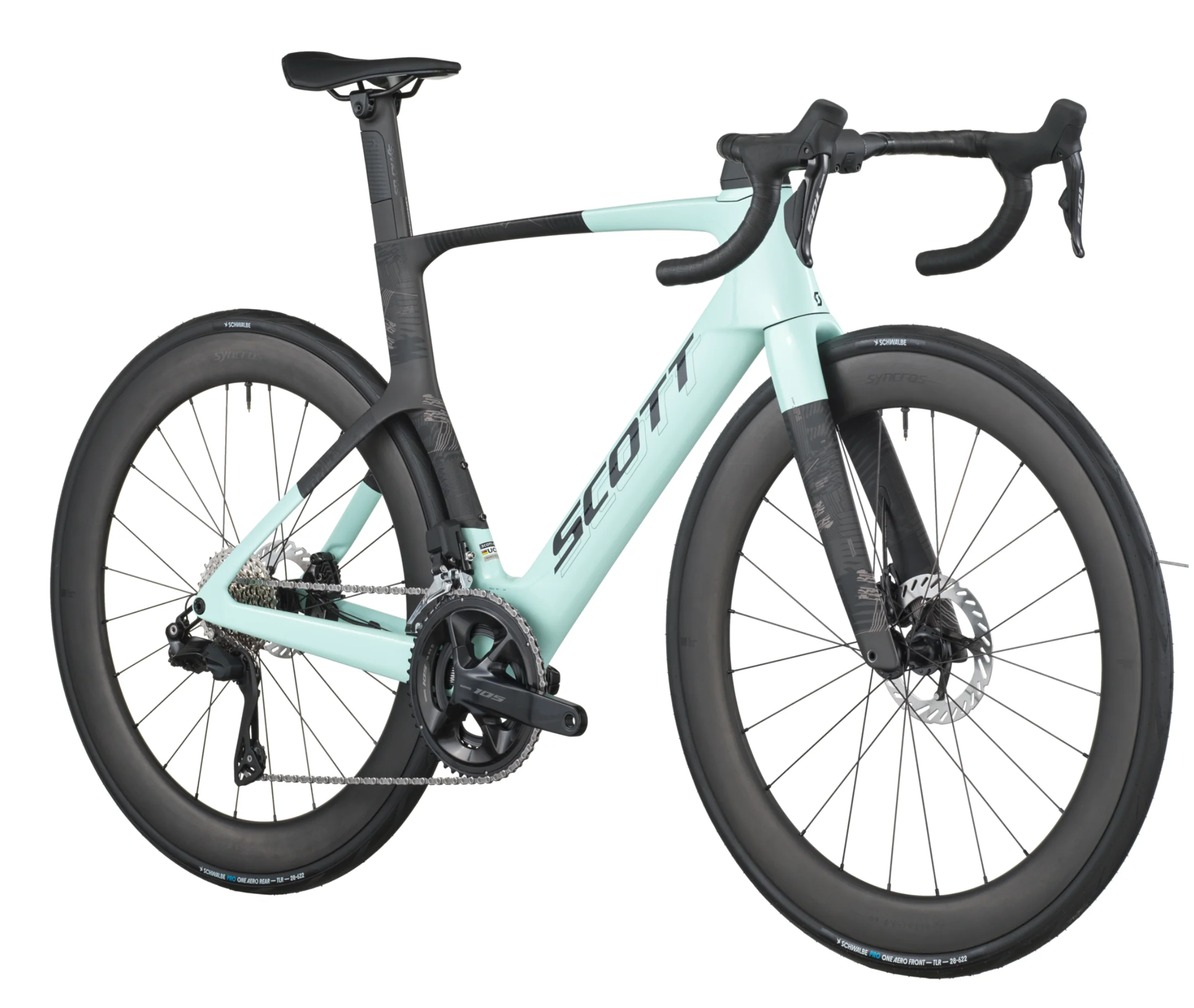 Scott Foil RC 20 Road Bike In Gelato Blue Carbon Black - Image 2