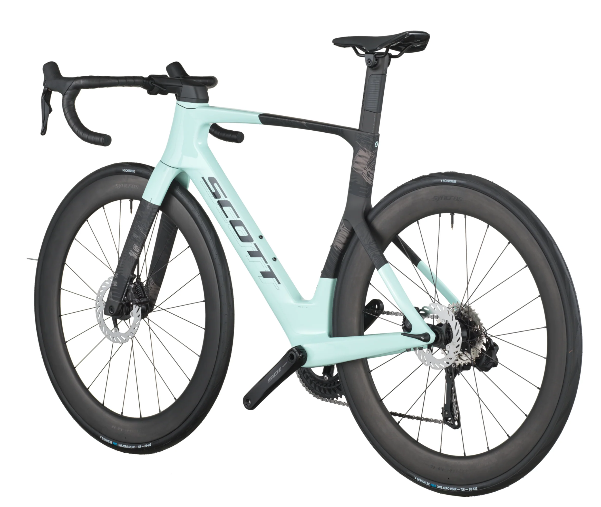 Scott Foil RC 20 Road Bike In Gelato Blue Carbon Black - Image 3