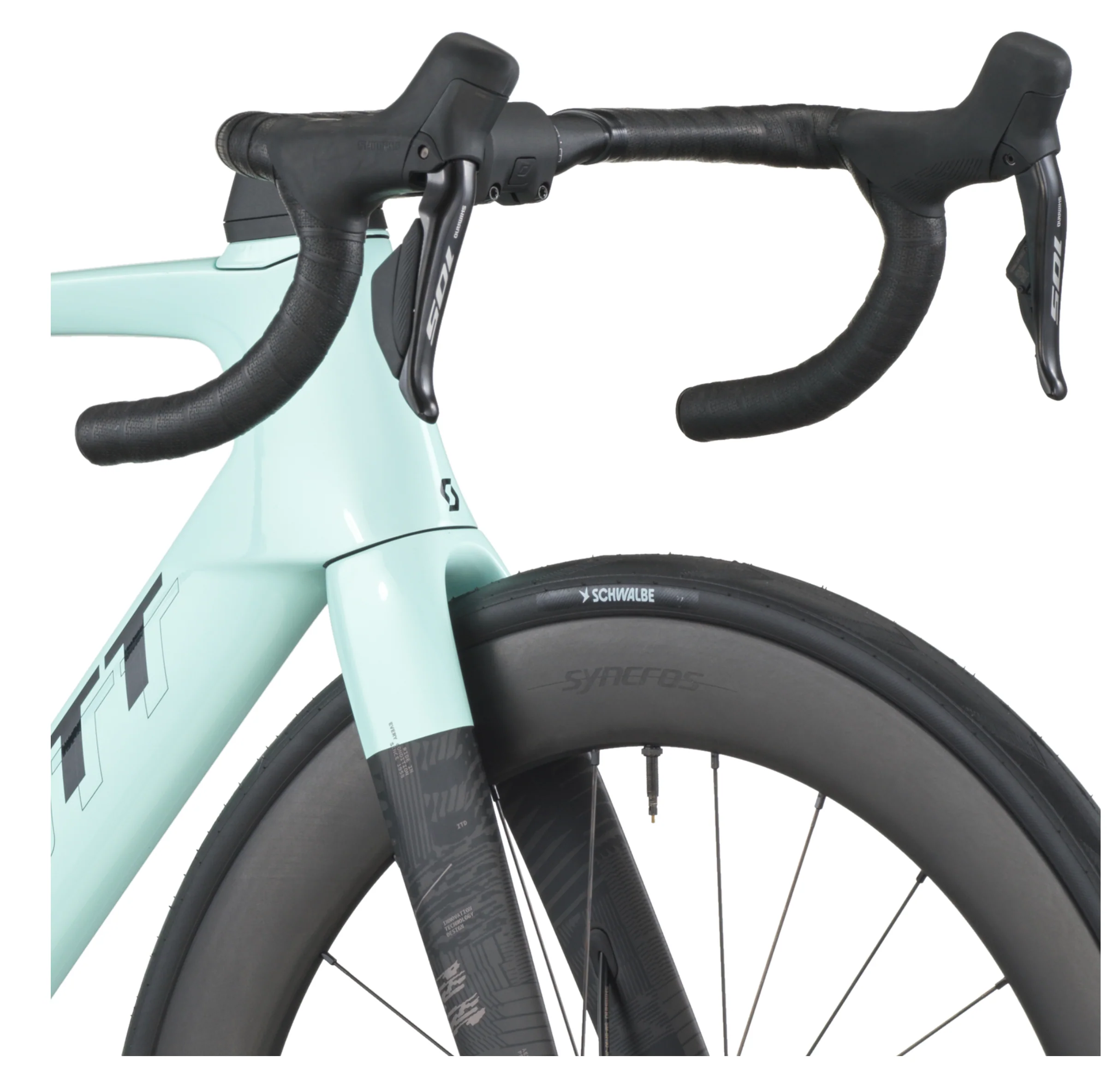 Scott Foil RC 20 Road Bike In Gelato Blue Carbon Black - Image 5