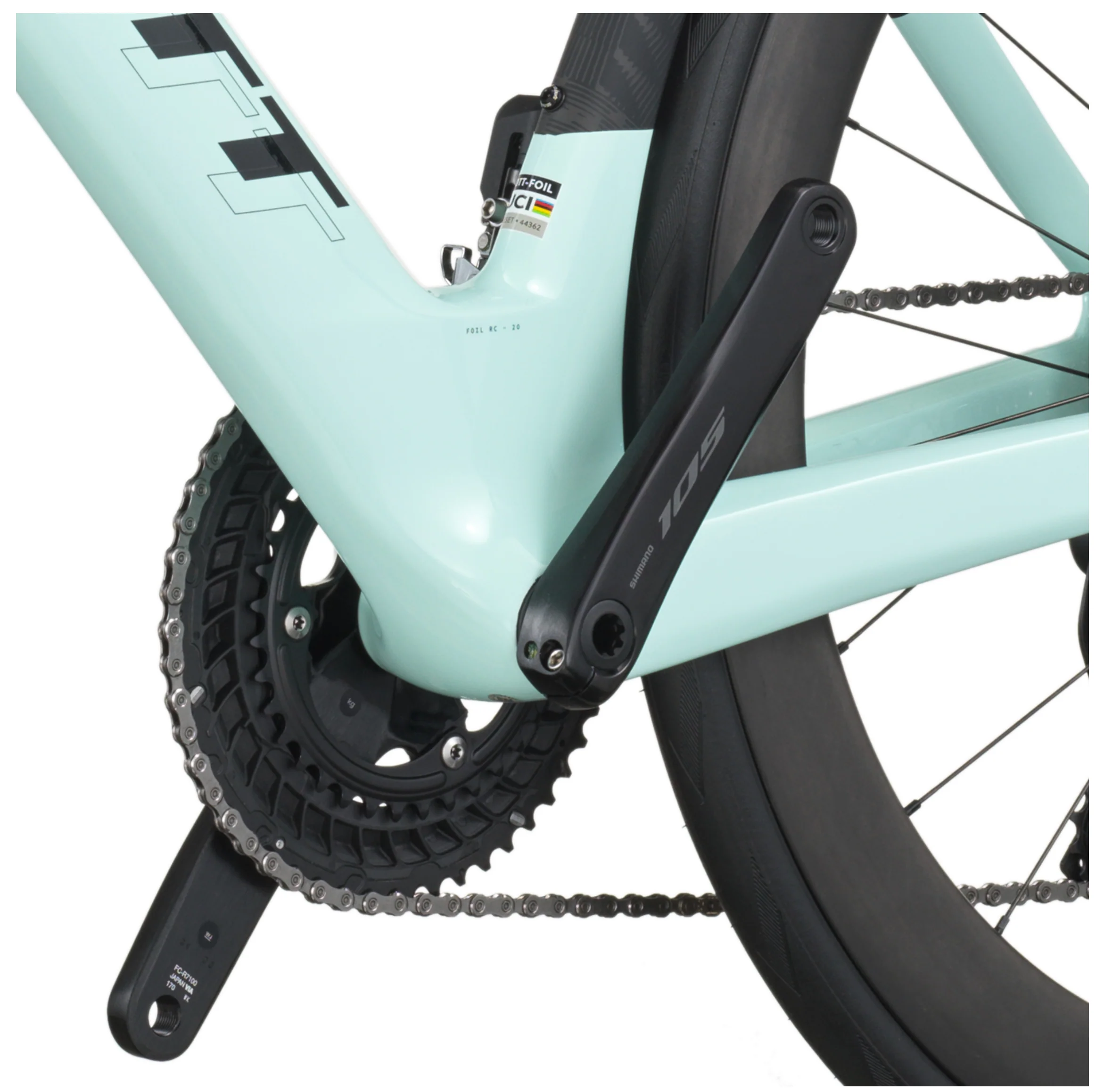 Scott Foil RC 20 Road Bike In Gelato Blue Carbon Black - Image 6
