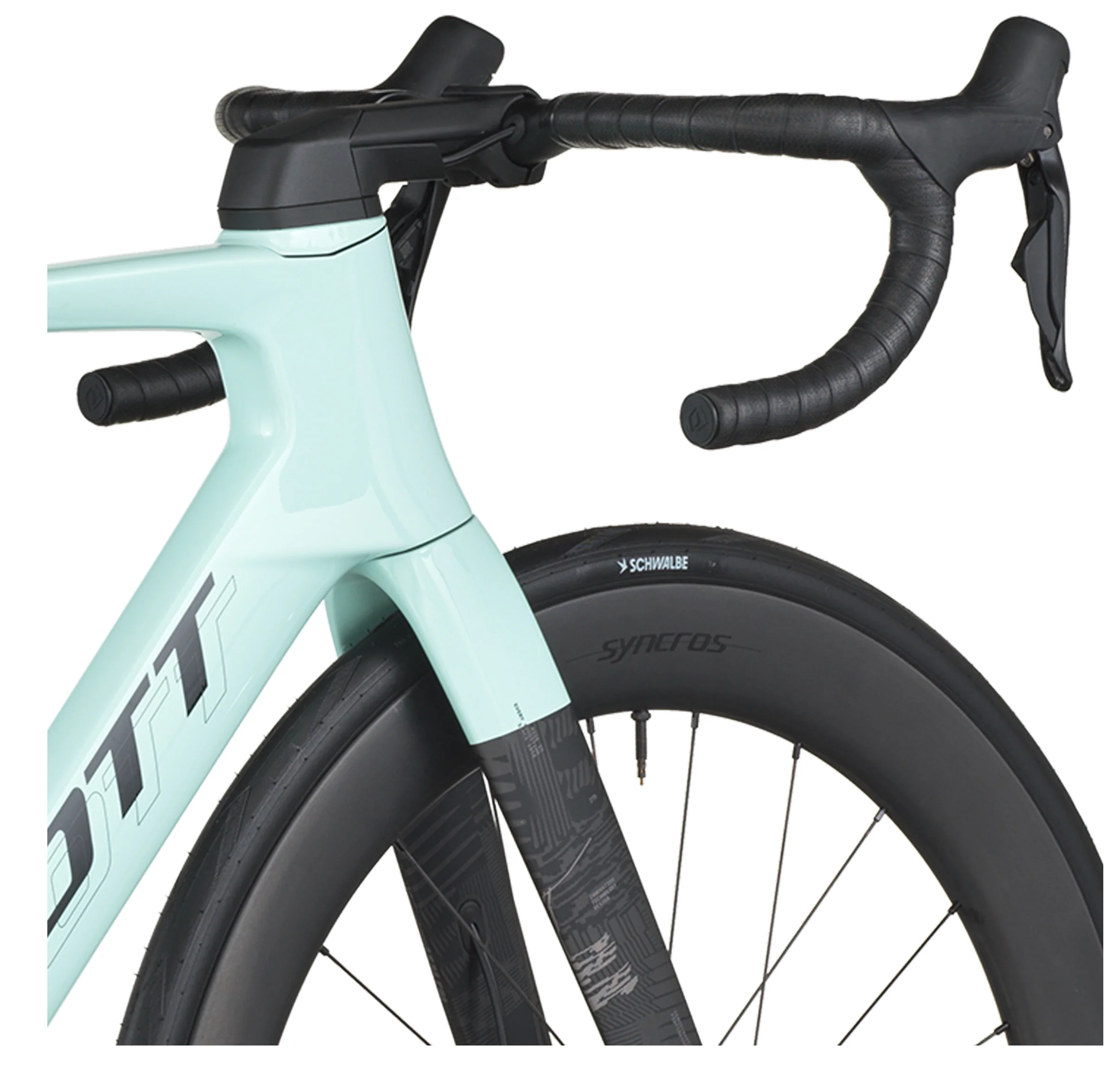 Scott Foil RC 20 Road Bike In Gelato Blue Carbon Black - Image 7