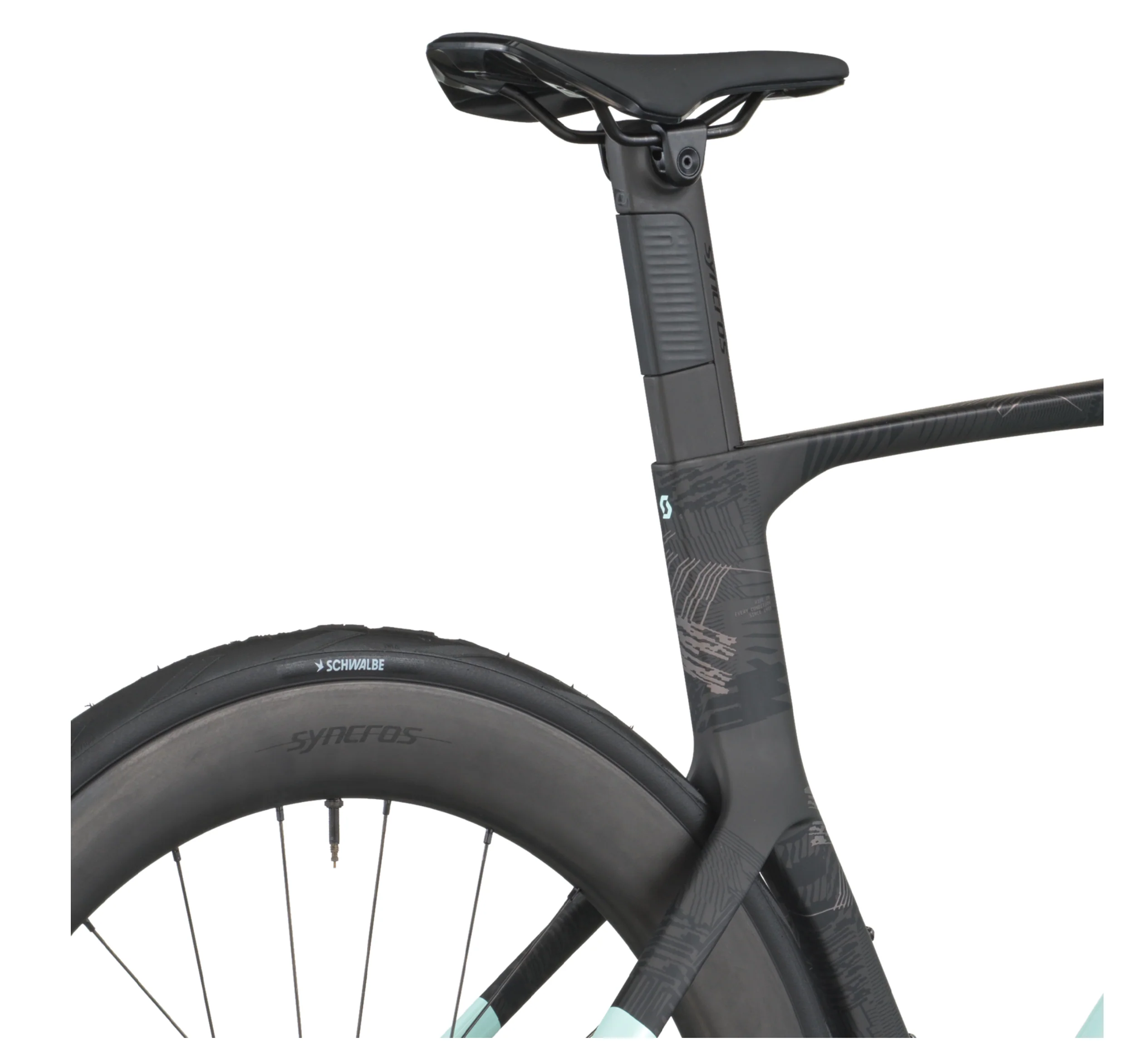 Scott Foil RC 20 Road Bike In Gelato Blue Carbon Black - Image 8