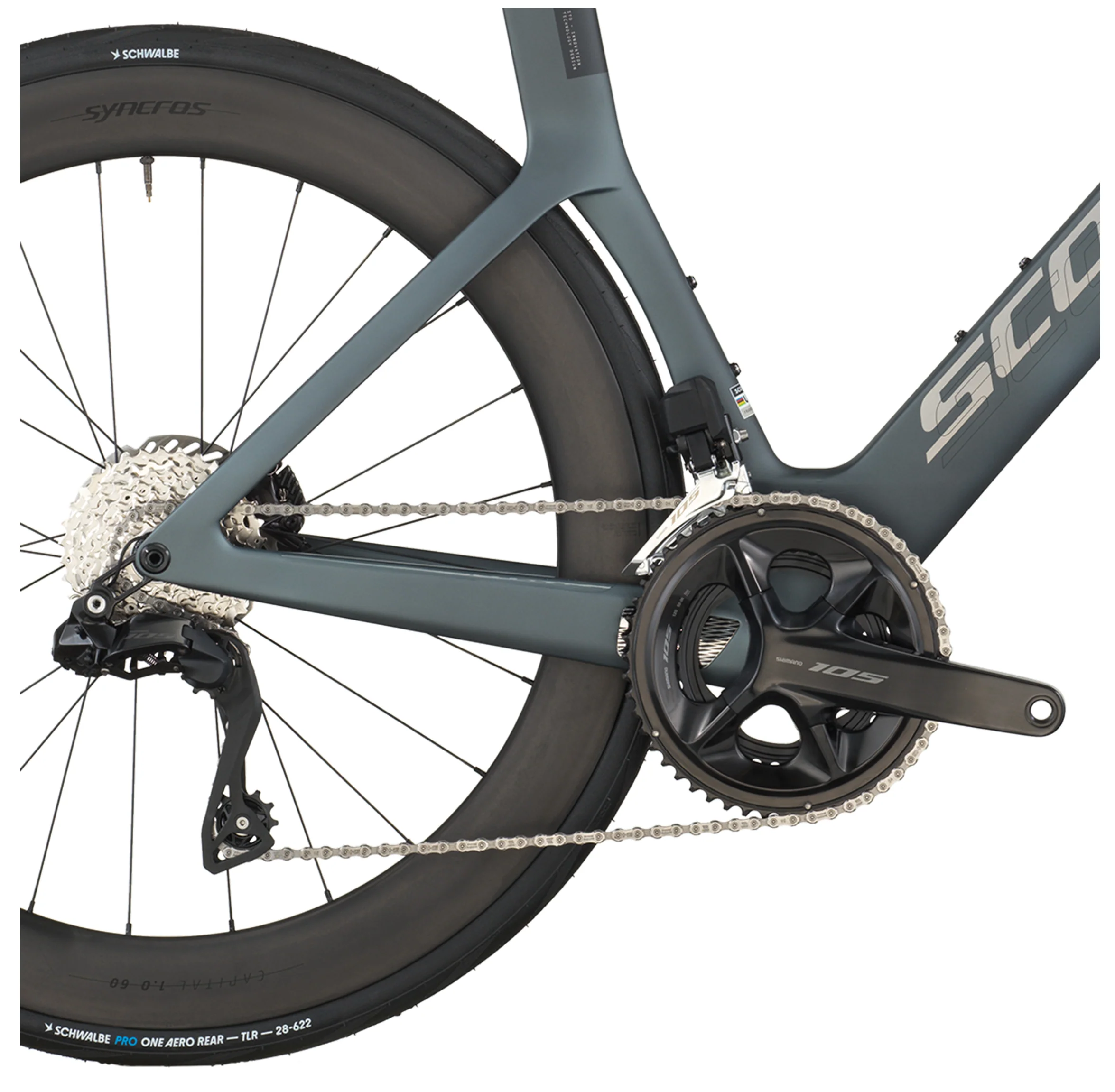 Scott Foil RC 20 Road Bike In Carbon Grey - Image 4