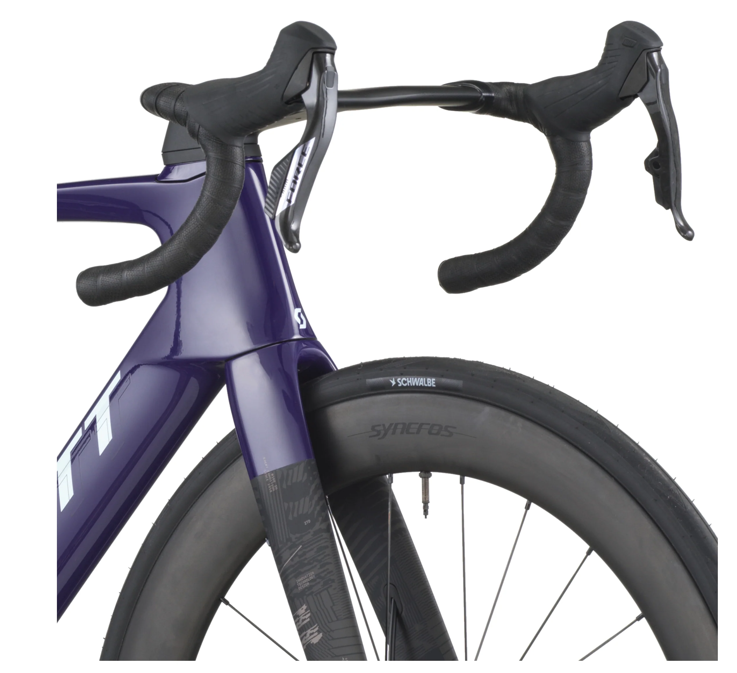 Scott Foil RC Team Road Bike In Grape Purple Carbon Black - Image 5