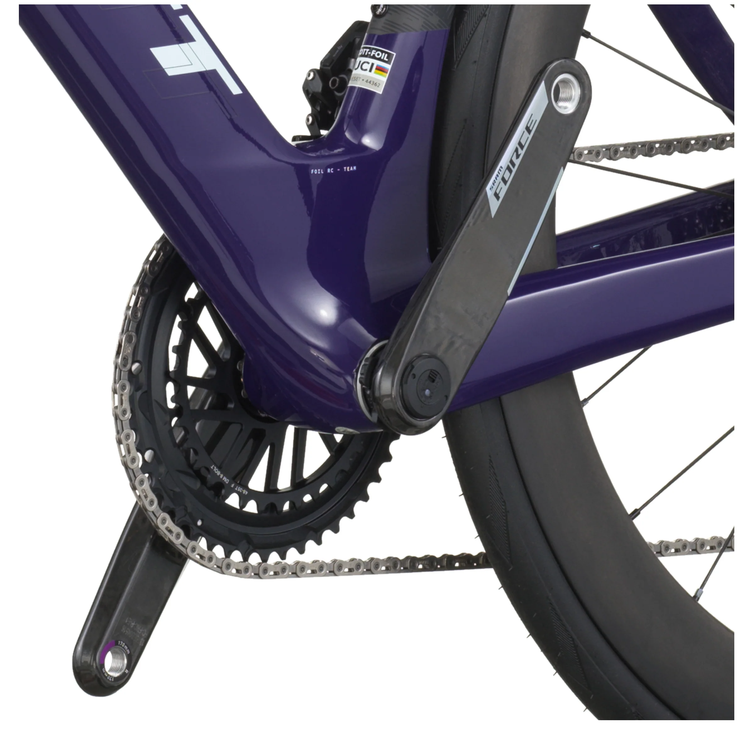 Scott Foil RC Team Road Bike In Grape Purple Carbon Black - Image 6