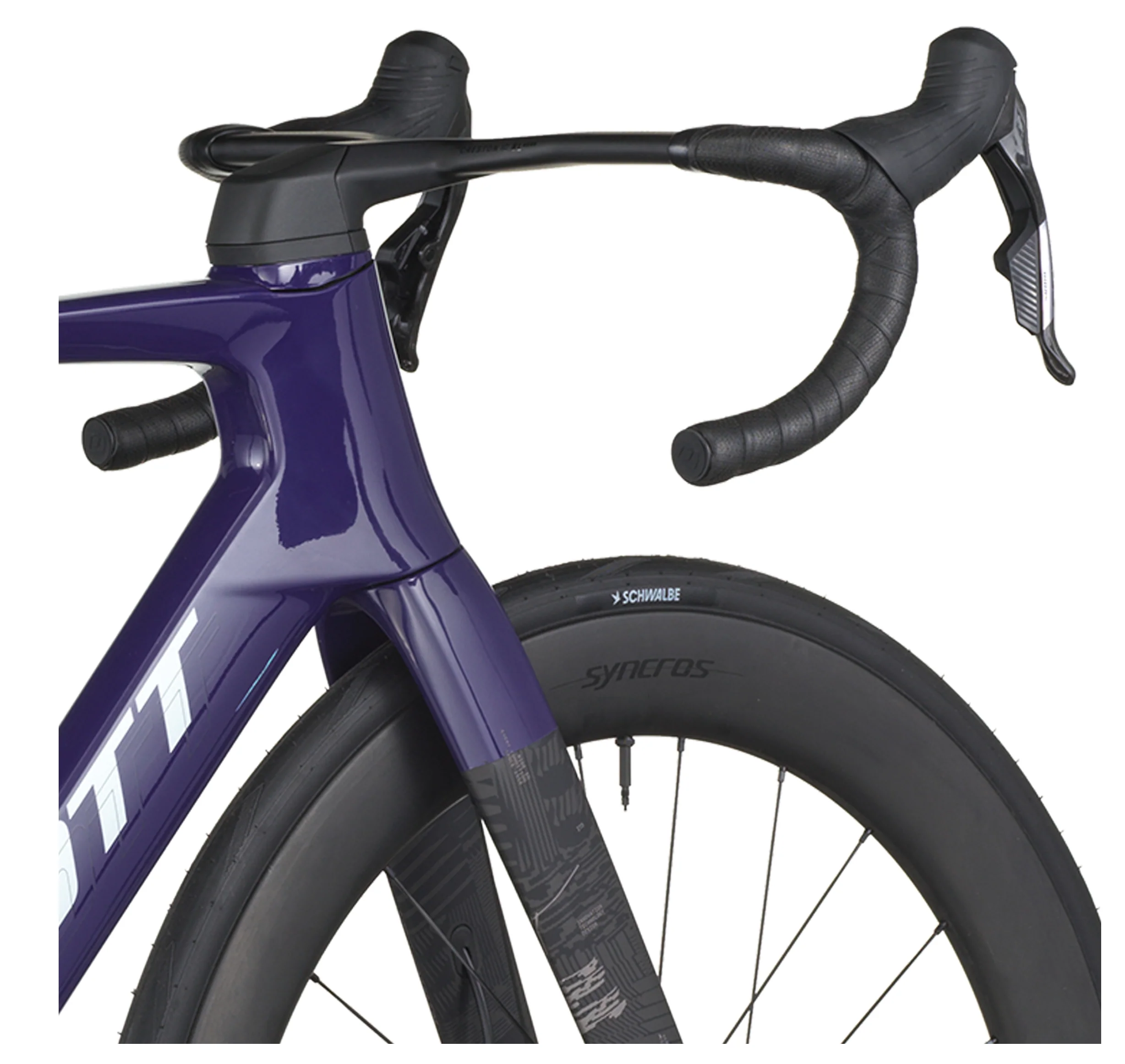Scott Foil RC Team Road Bike In Grape Purple Carbon Black - Image 7