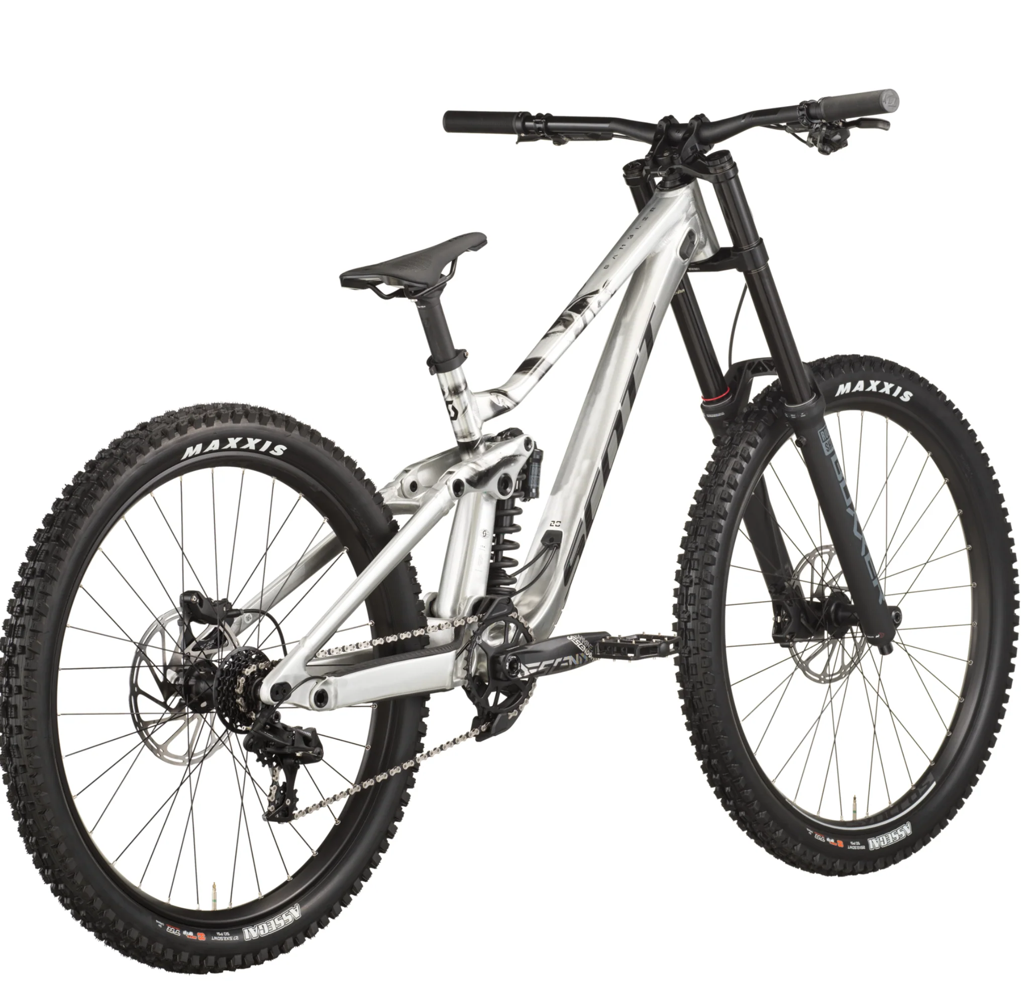 Scott Gambler 20 Full Suspension Mountain Bike - Alloy Silver - Image 3