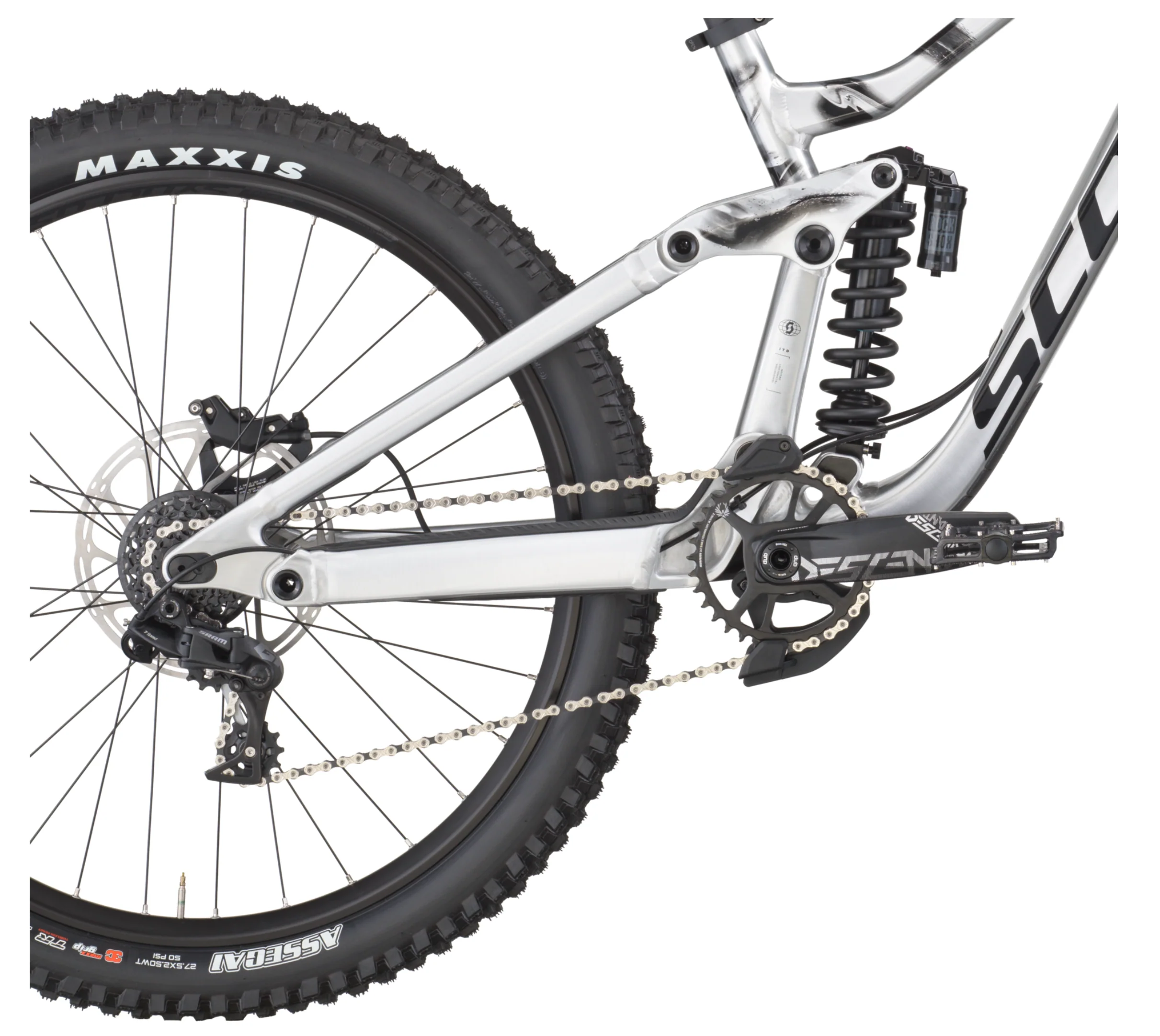 Scott Gambler 20 Full Suspension Mountain Bike - Alloy Silver - Image 4