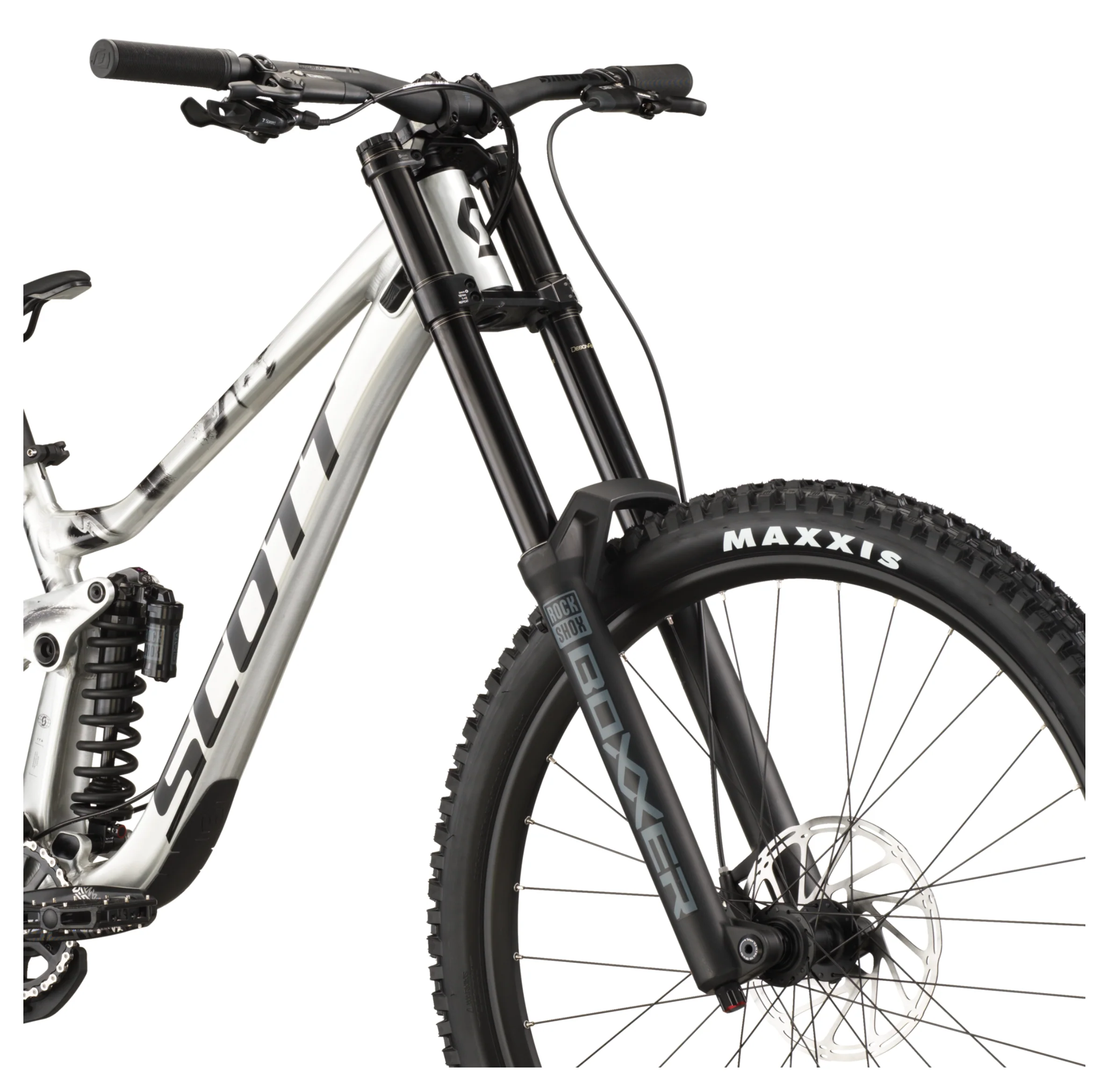 Scott Gambler 20 Full Suspension Mountain Bike - Alloy Silver - Image 5