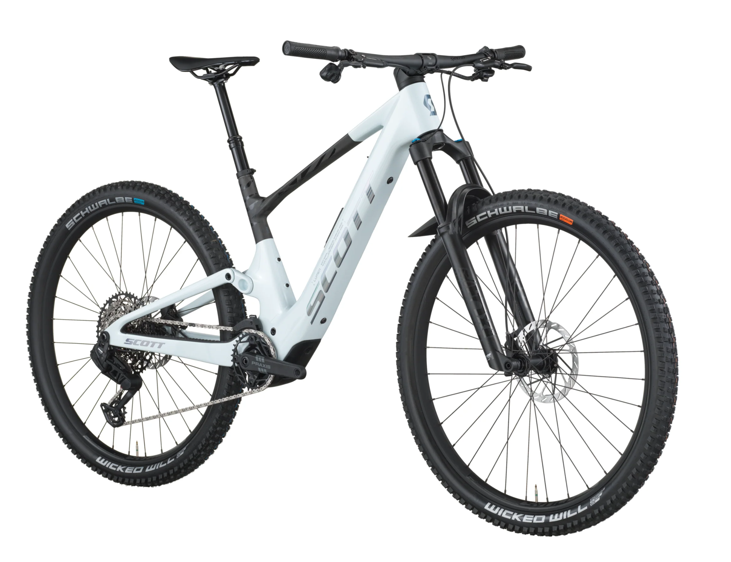 Scott Lumen 910 Electric Full Suspension Mountain Bike - Cumulus White - Image 2