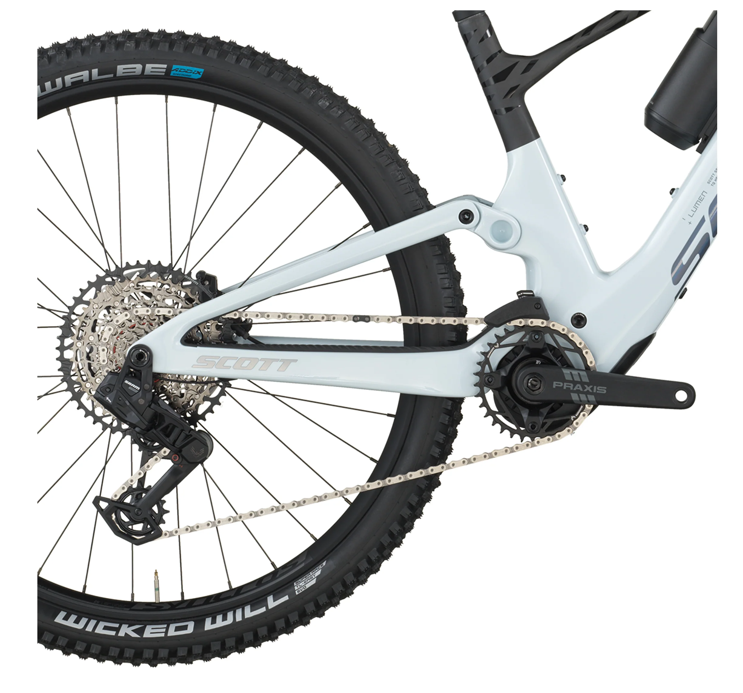 Scott Lumen 910 Electric Full Suspension Mountain Bike - Cumulus White - Image 4