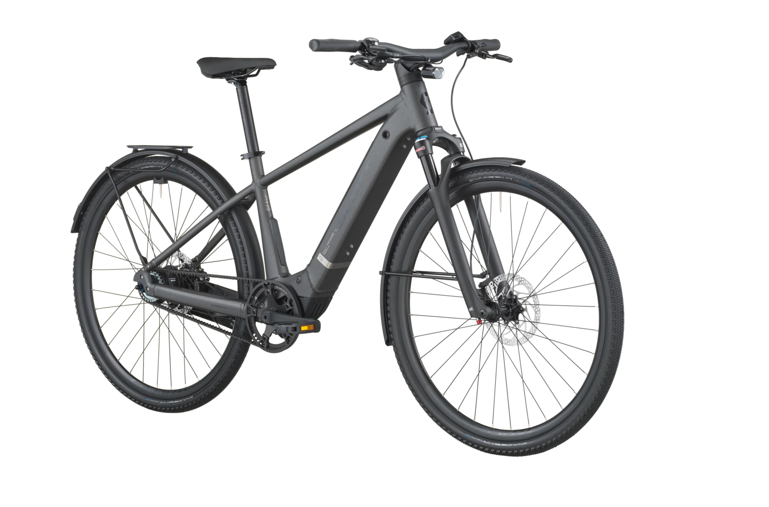 Scott Passage 10 Belt Electric Hybrid Bike In Midnight Grey - Image 2