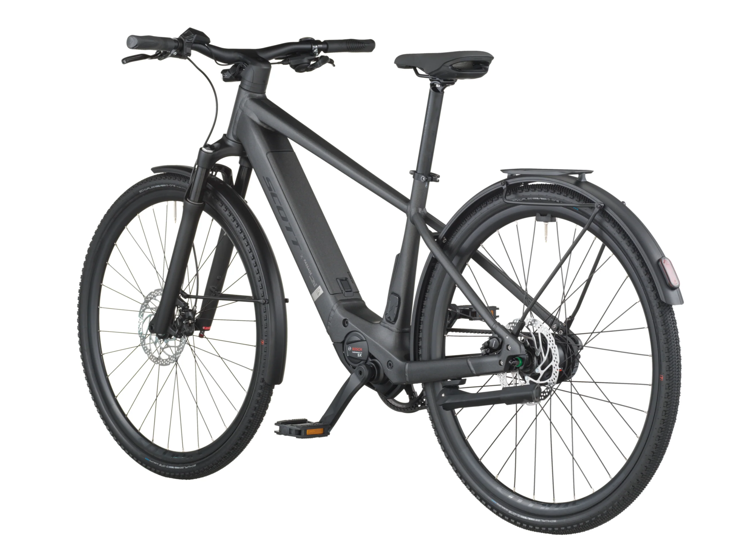 Scott Passage 10 Belt Electric Hybrid Bike In Midnight Grey - Image 3