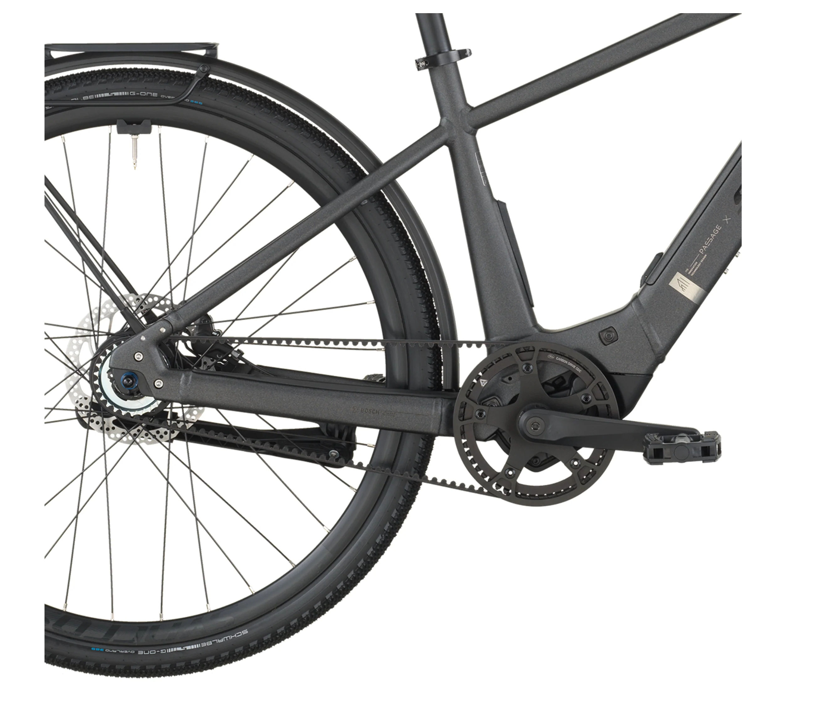 Scott Passage 10 Belt Electric Hybrid Bike In Midnight Grey - Image 4