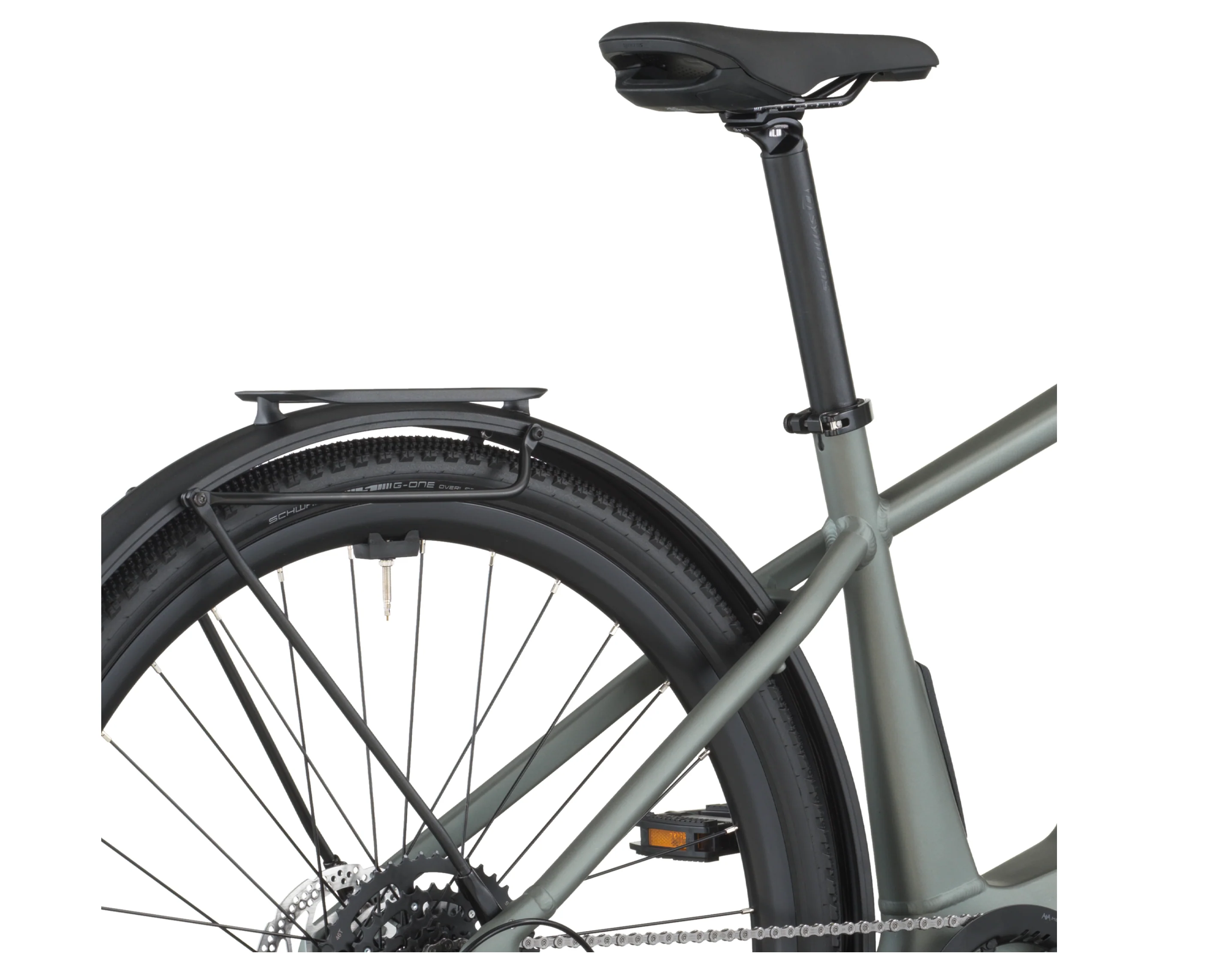 Scott Passage 20 Electric Hybrid Bike In Highland Green - Image 6