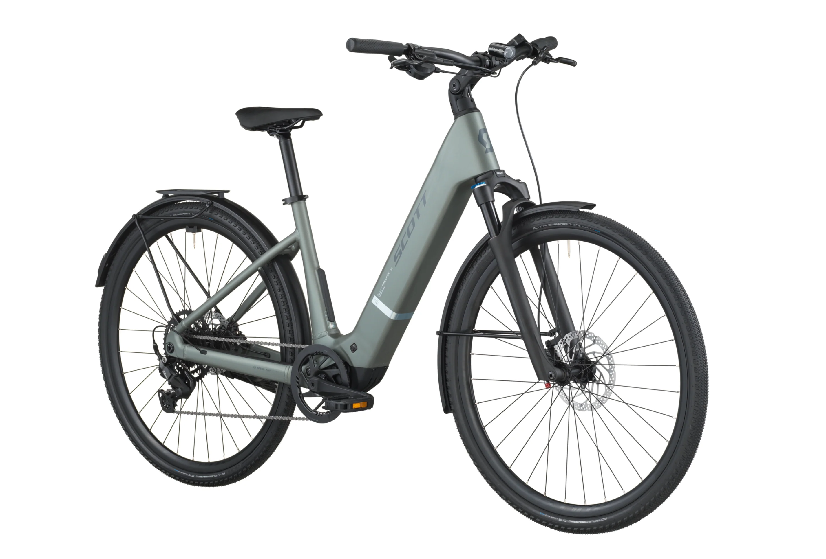 Scott Passage 20 Wave Electric Hybrid Bike In Highland Green - Image 2