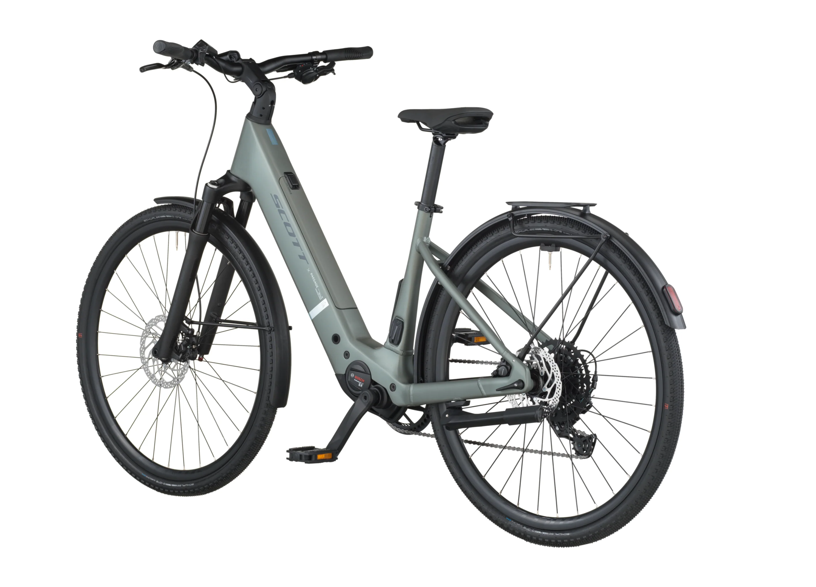 Scott Passage 20 Wave Electric Hybrid Bike In Highland Green - Image 3