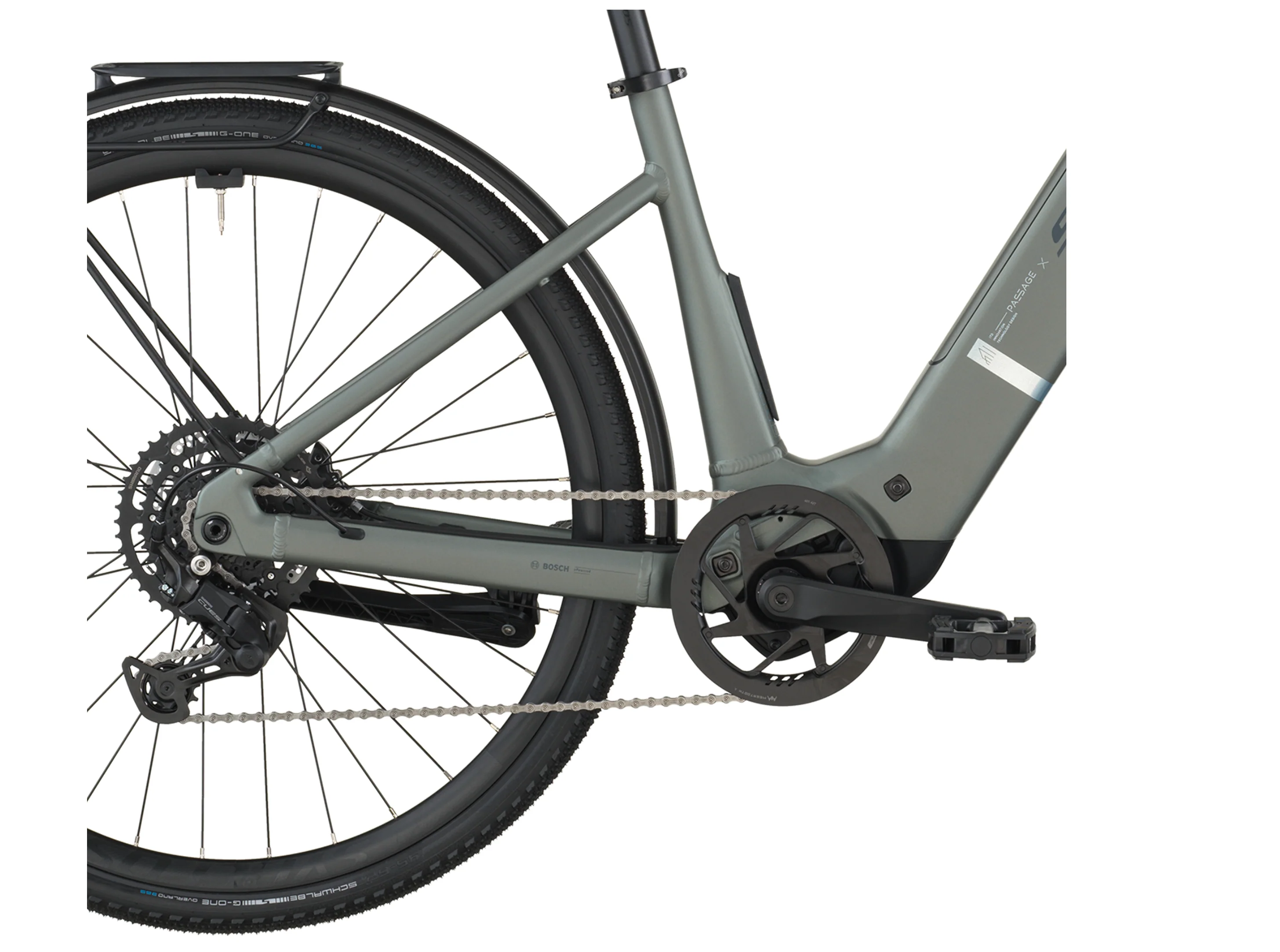 Scott Passage 20 Wave Electric Hybrid Bike In Highland Green - Image 4