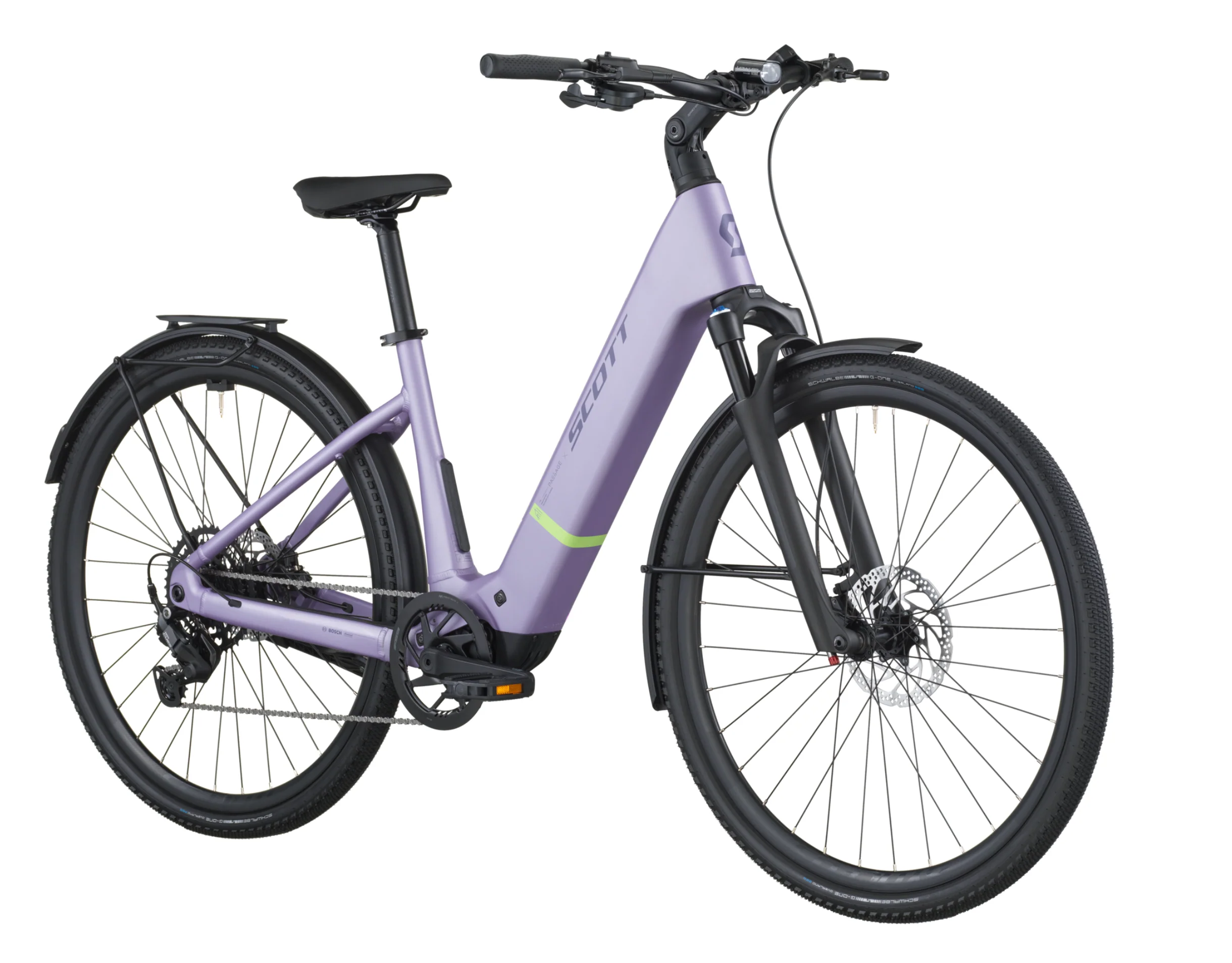 Scott Passage 20 Wave Electric Hybrid Bike In Lila Purple - Image 2