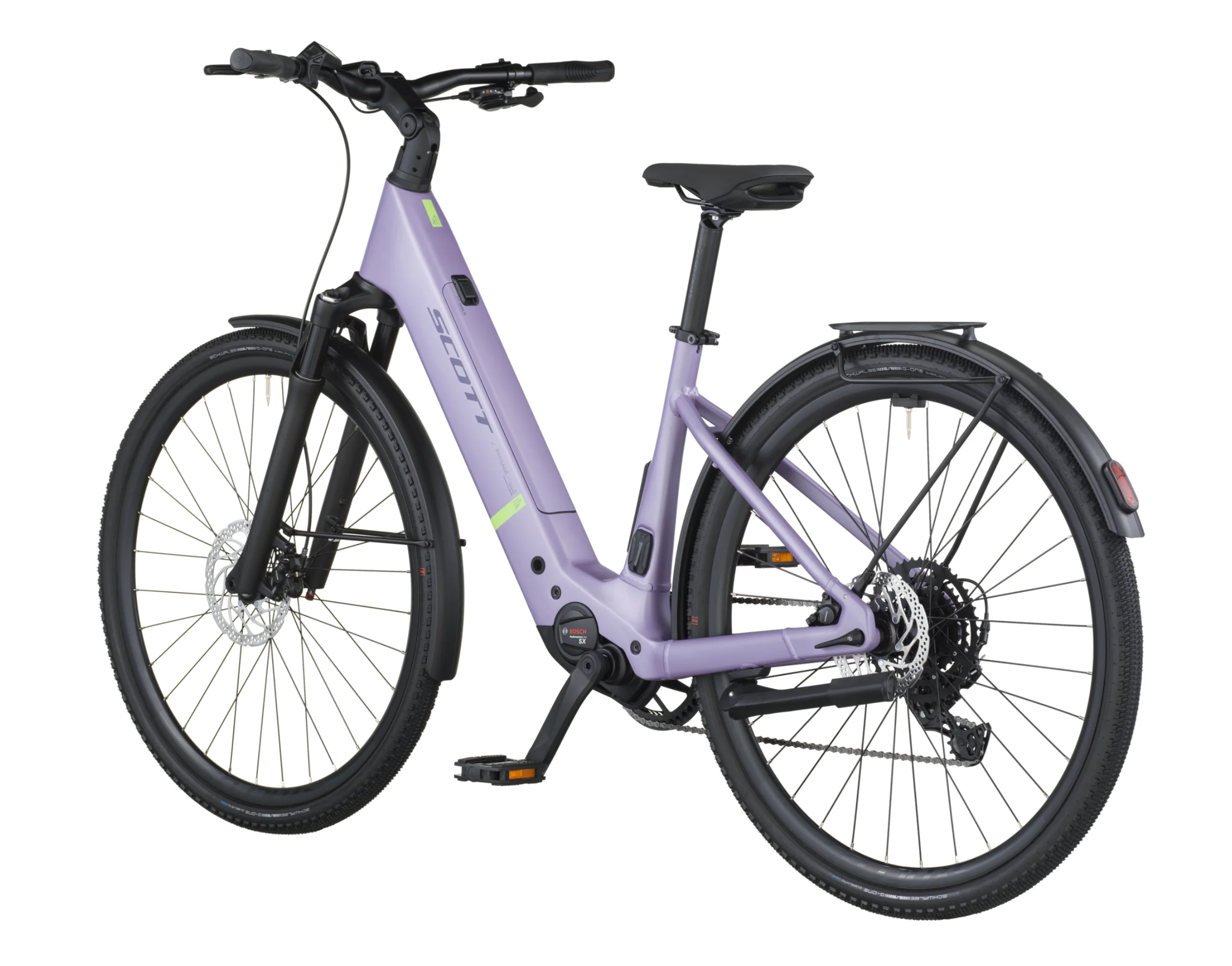 Scott Passage 20 Wave Electric Hybrid Bike In Lila Purple - Image 3