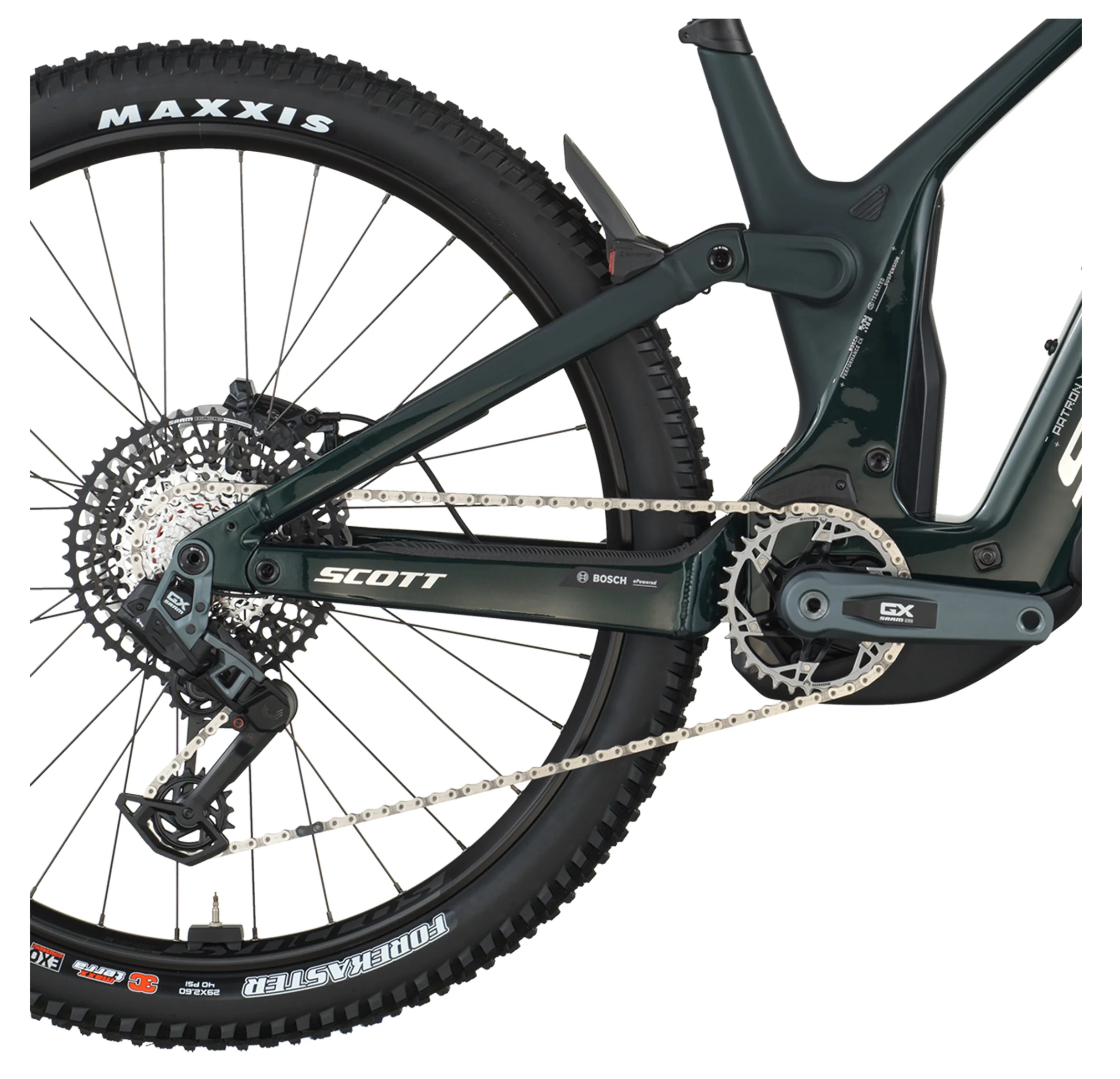 Scott Patron 900 Electric Full Suspension Mountain Bike - Twinkle Green - Image 4