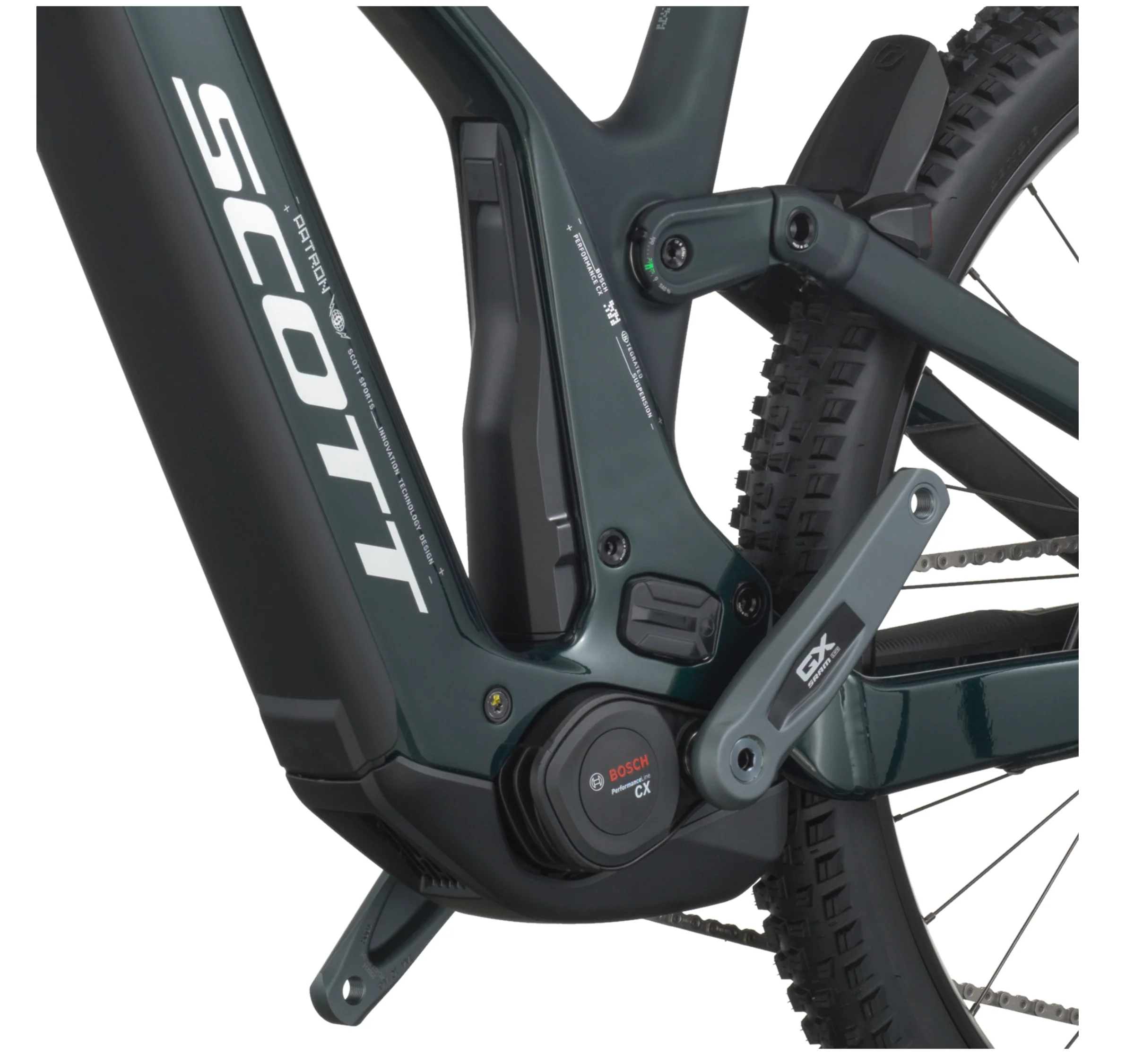 Scott Patron 900 Electric Full Suspension Mountain Bike - Twinkle Green - Image 6