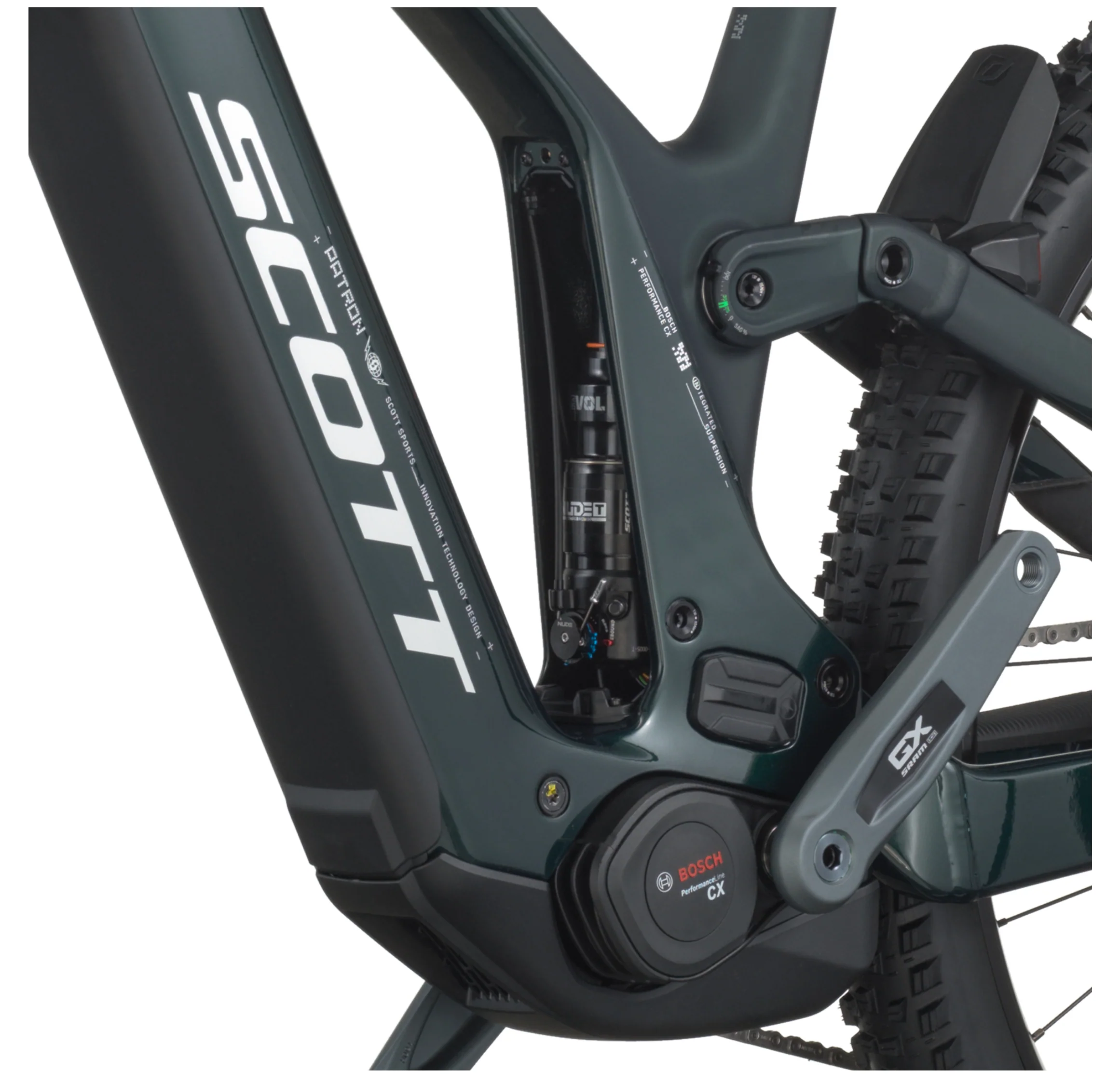 Scott Patron 900 Electric Full Suspension Mountain Bike - Twinkle Green - Image 7