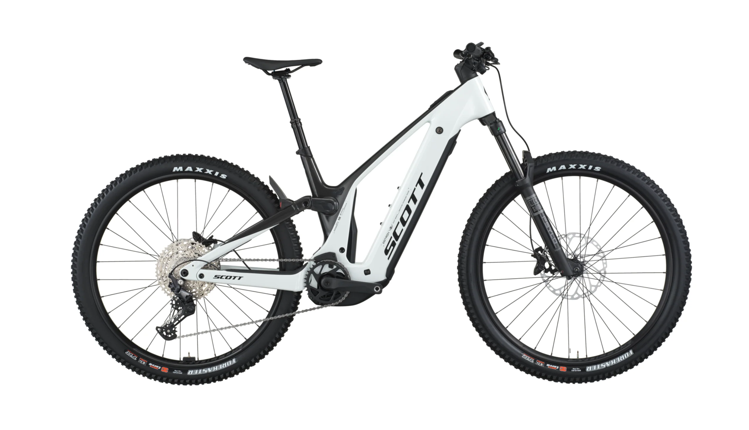 Scott Patron 920 Electric Full Suspension Mountain Bike - Carbon Black Pastel White