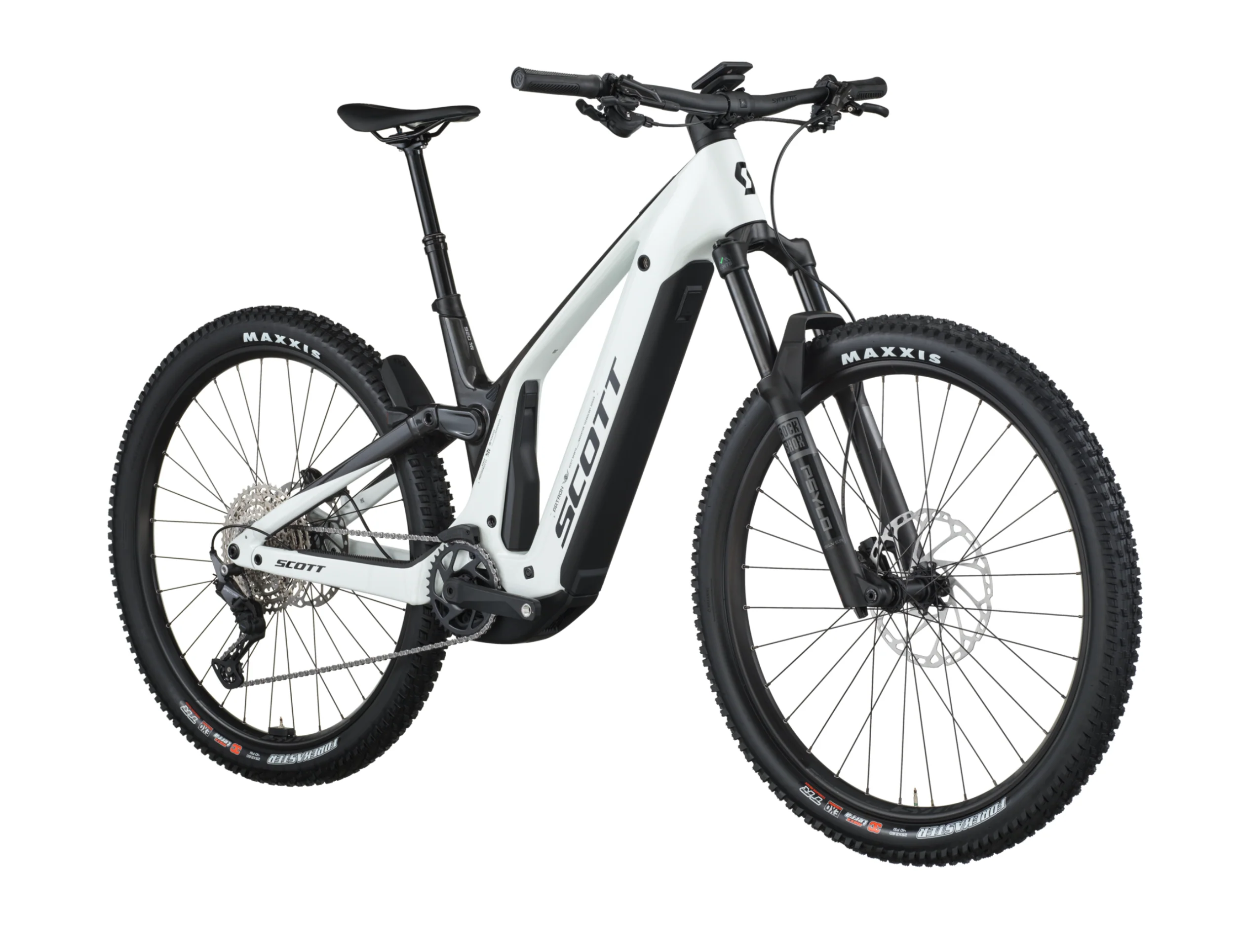 Scott Patron 920 Electric Full Suspension Mountain Bike - Carbon Black Pastel White - Image 2