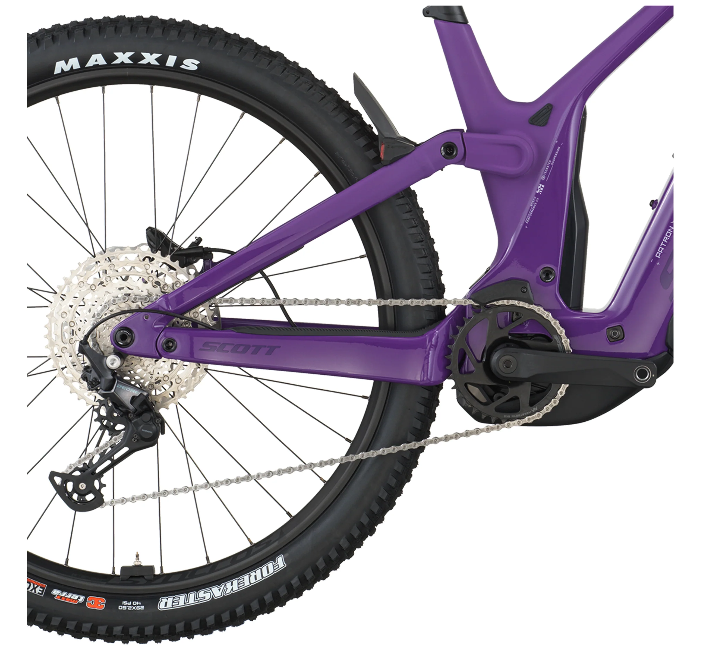 Scott Patron 920 Electric Full Suspension Mountain Bike - Pansy Purple - Image 4